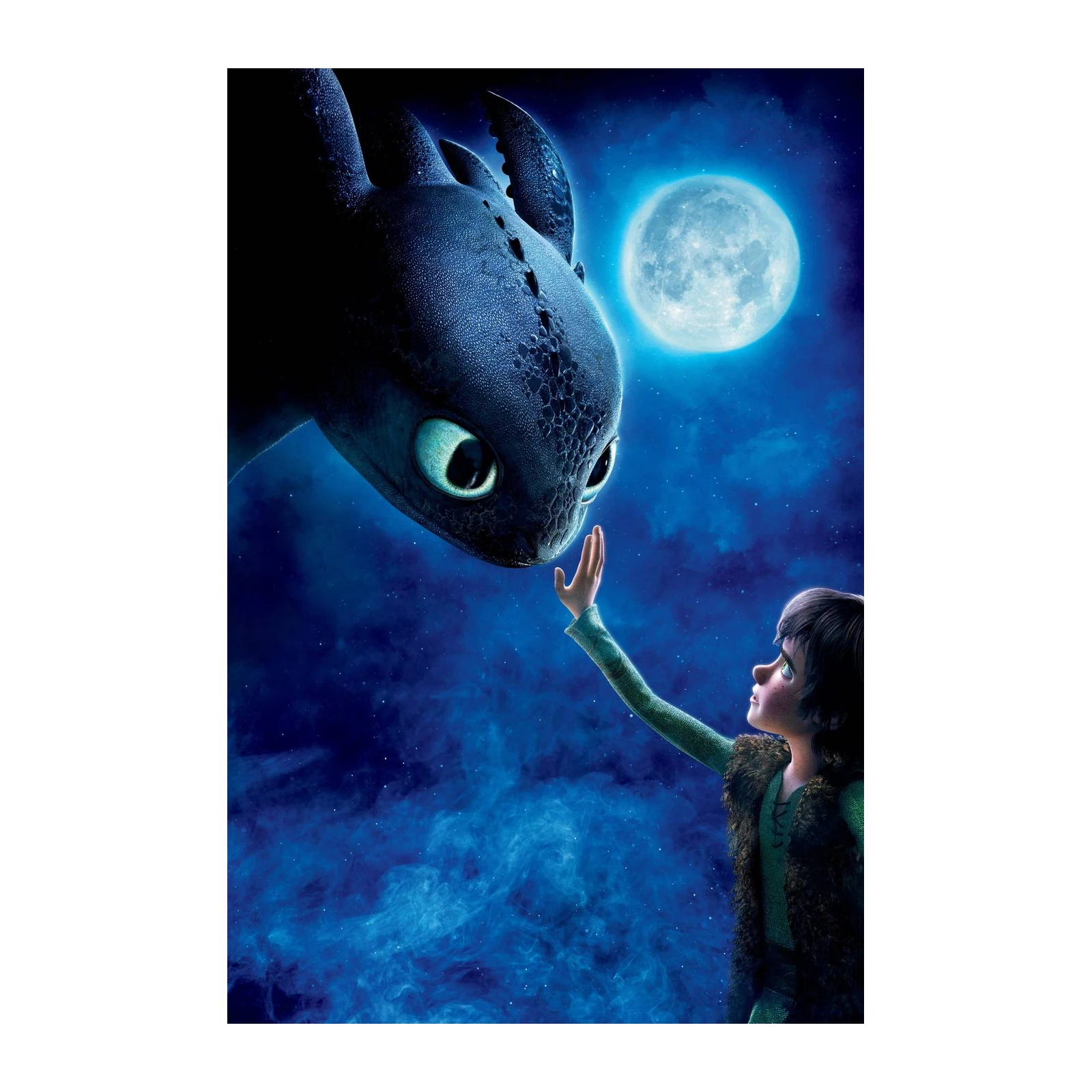 Toothless & Hiccup Friendship Night Sky Wall Art