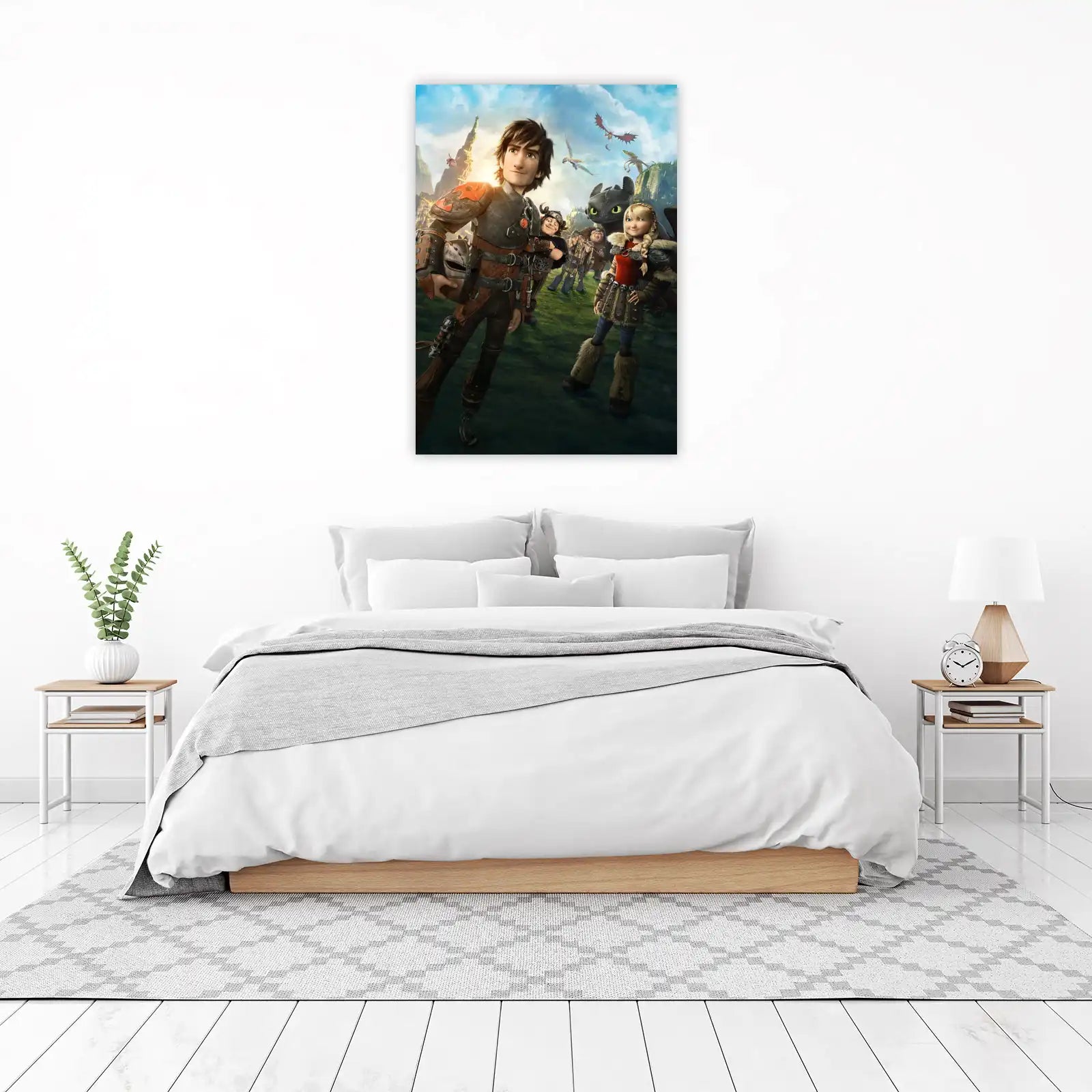 How to Train Your Dragon Group Sky Adventure Wall Art