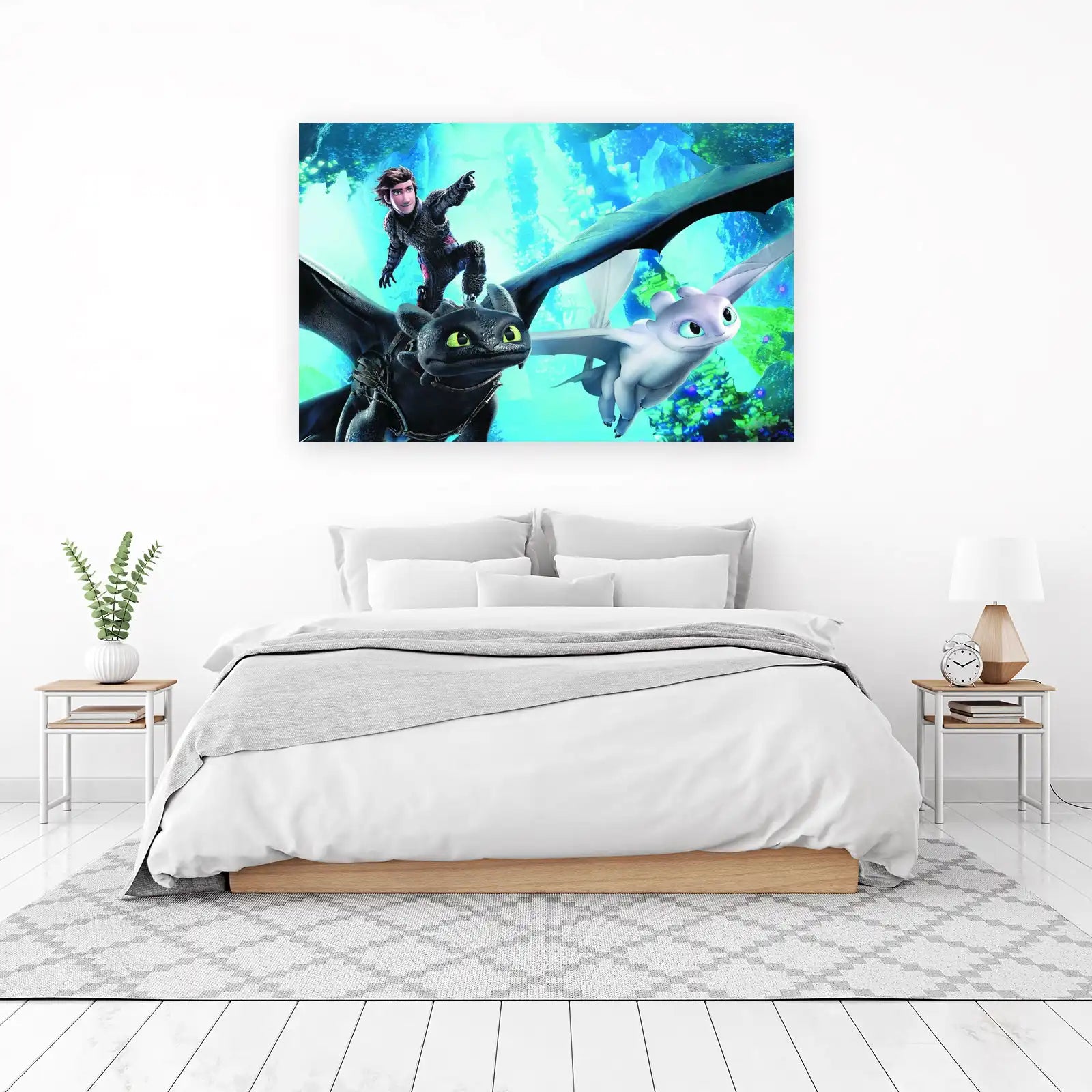 Hiccup & Toothless Flight Wall Art