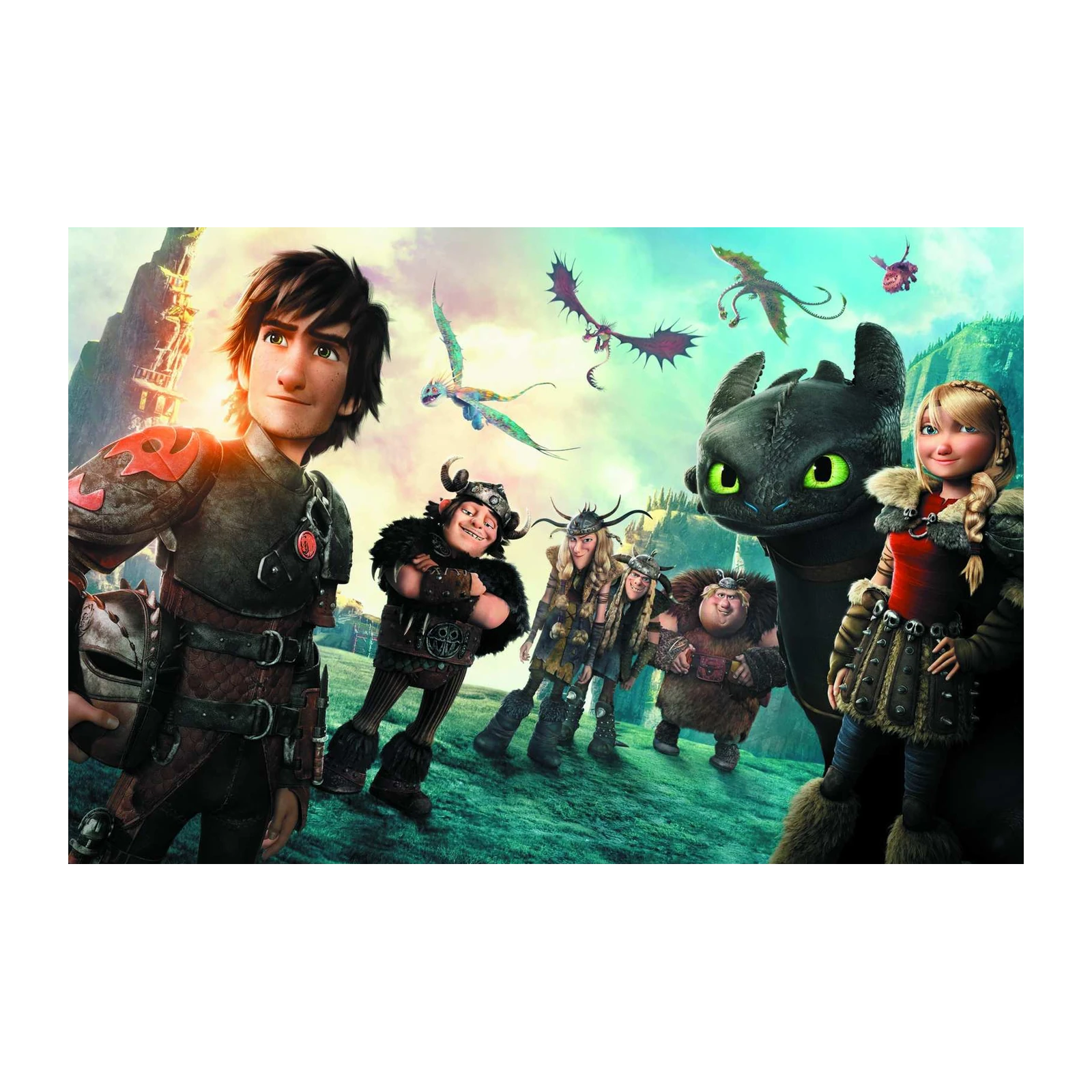 How to Train Your Dragon Gang Wall Art