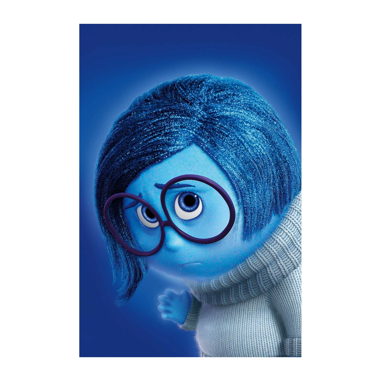Melancholy Blue Character Wall Art