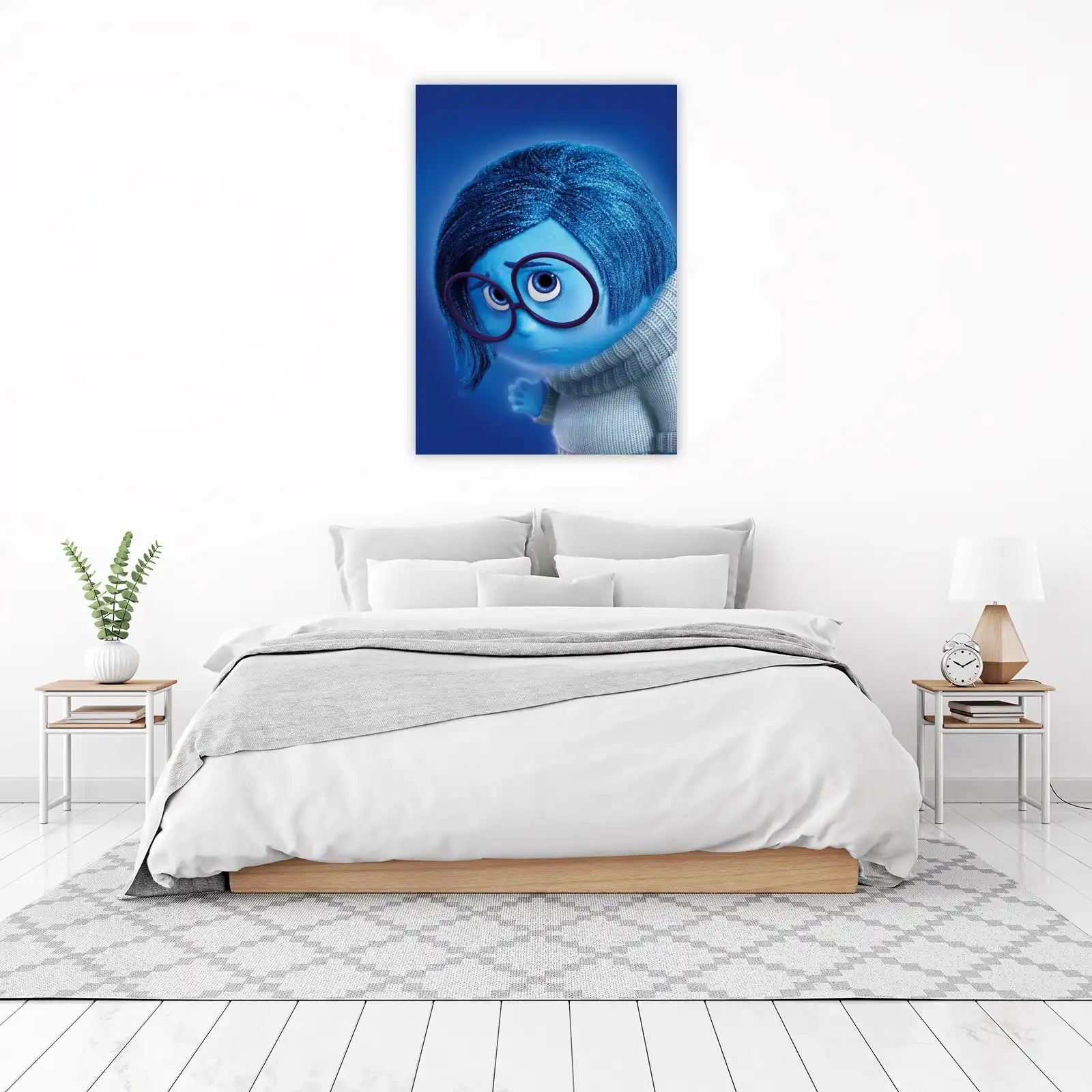Melancholy Blue Character Wall Art