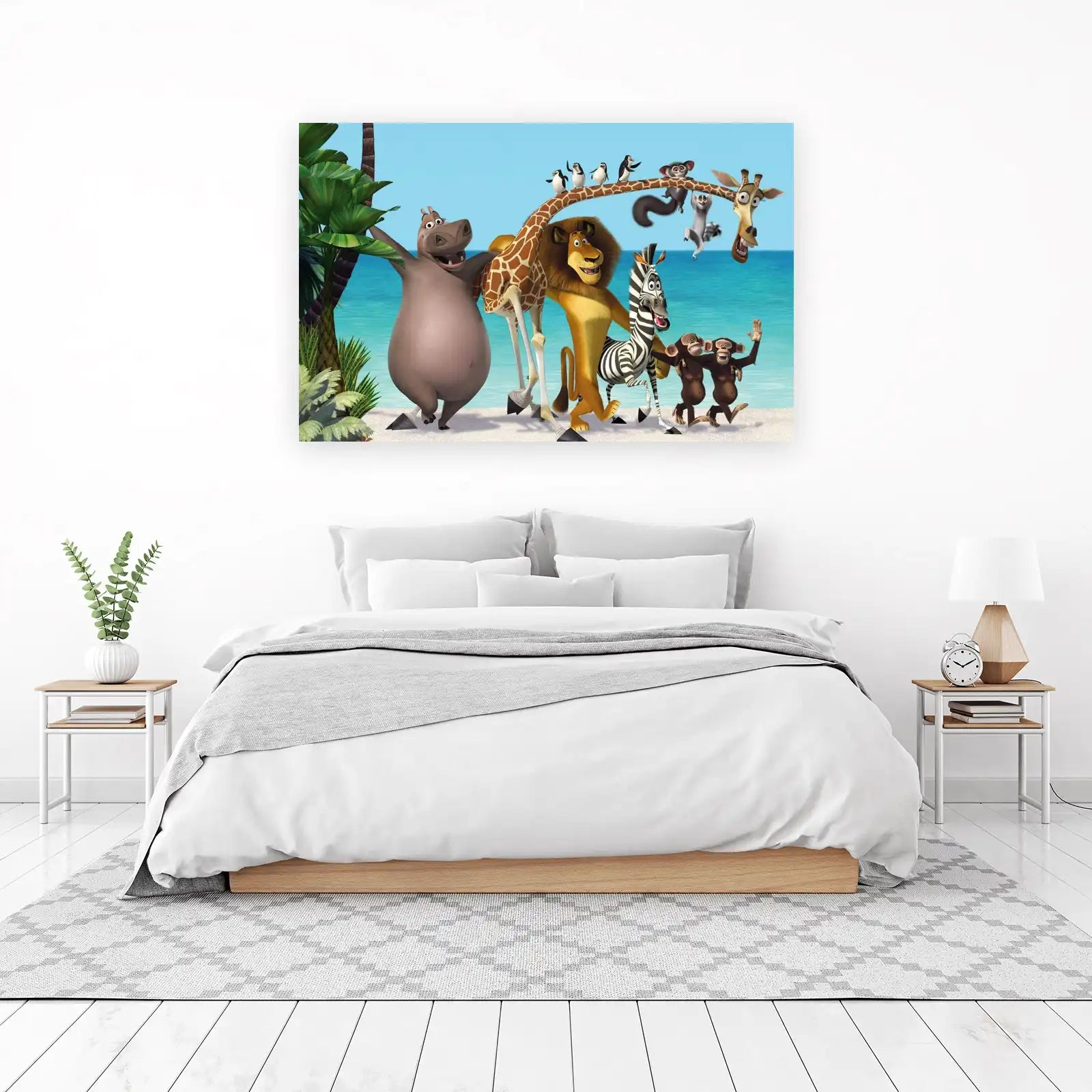 Madagascar Pals Beach Fun Wall Art