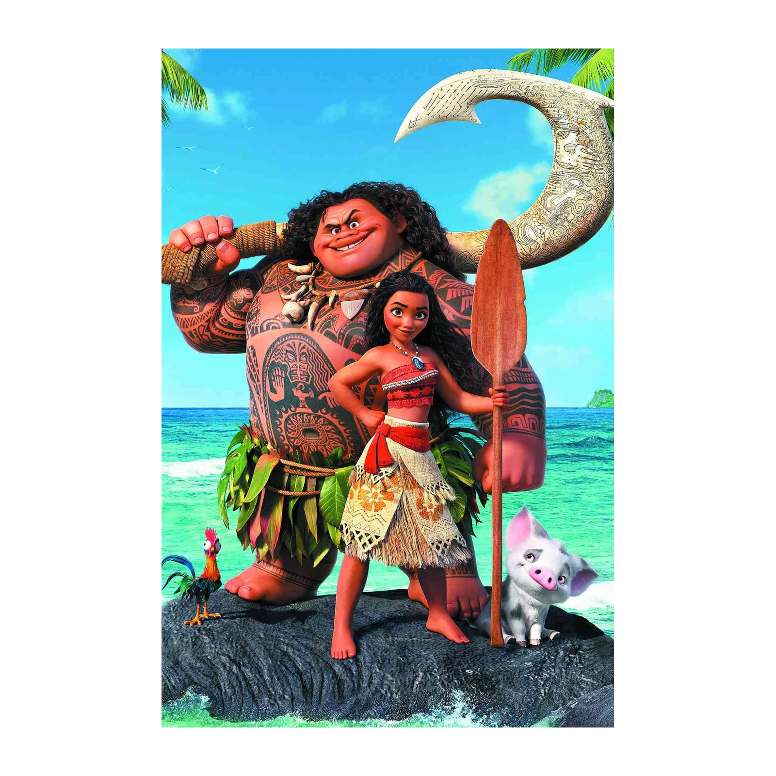 Moana Maui & Heihei Tropical Adventure Wall Art