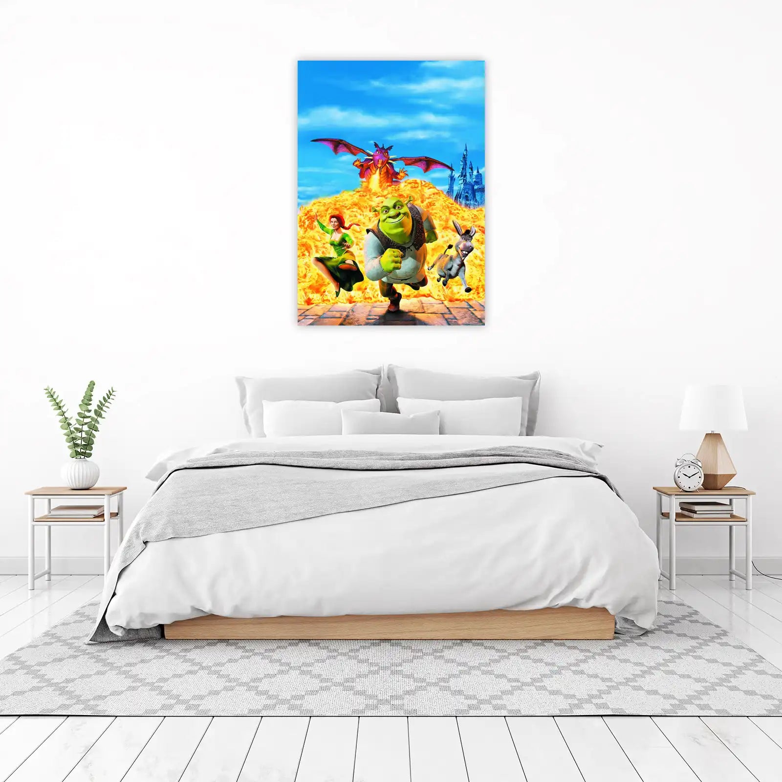 Shrek, Fiona & Donkey Adventure Wall Art