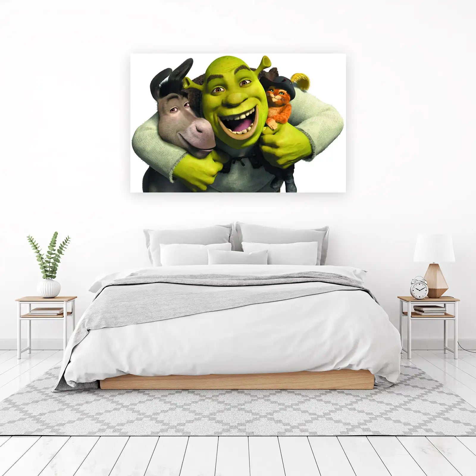 Shrek & Friends Hugging Wall Art