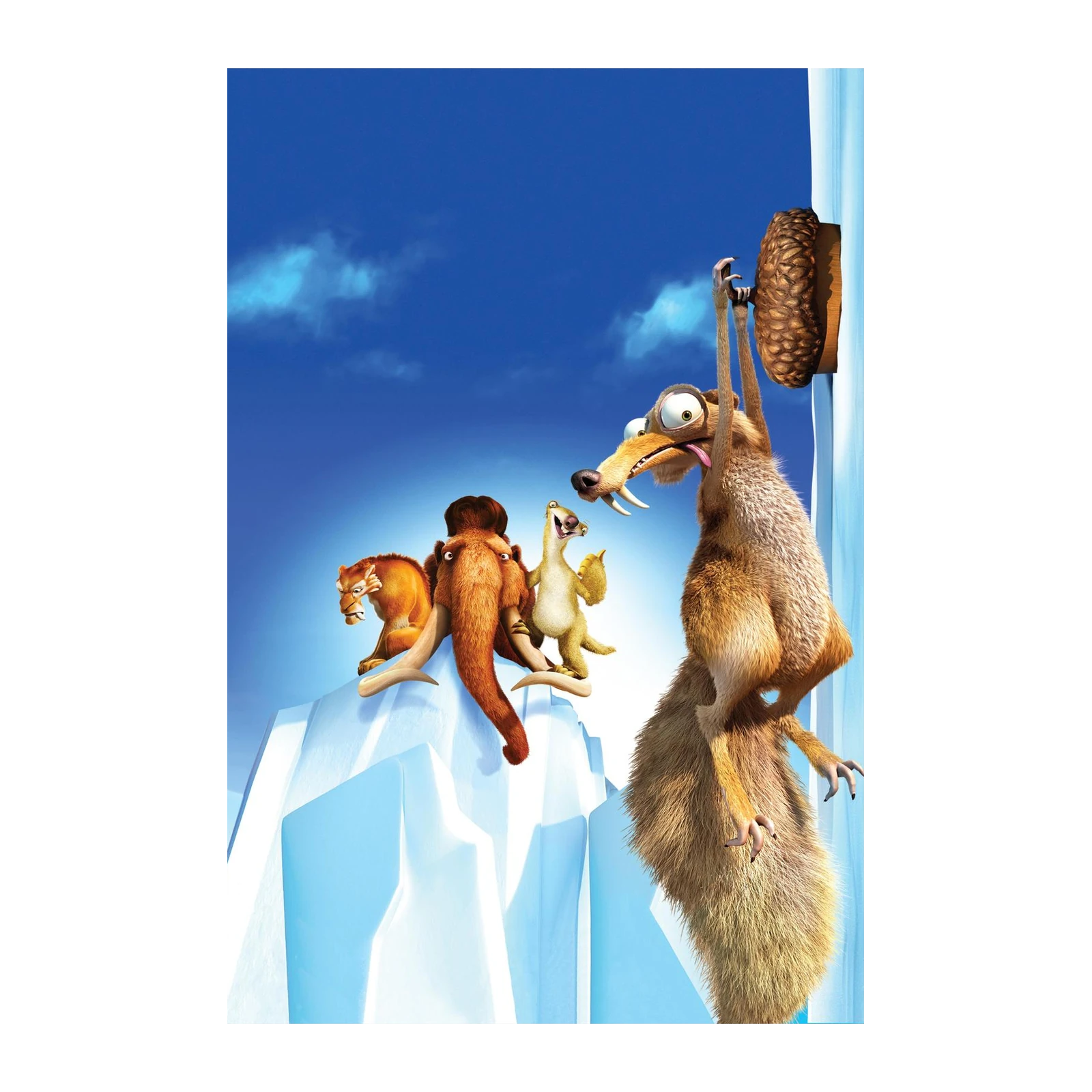 Ice Age Characters Acorn Chase Wall Art