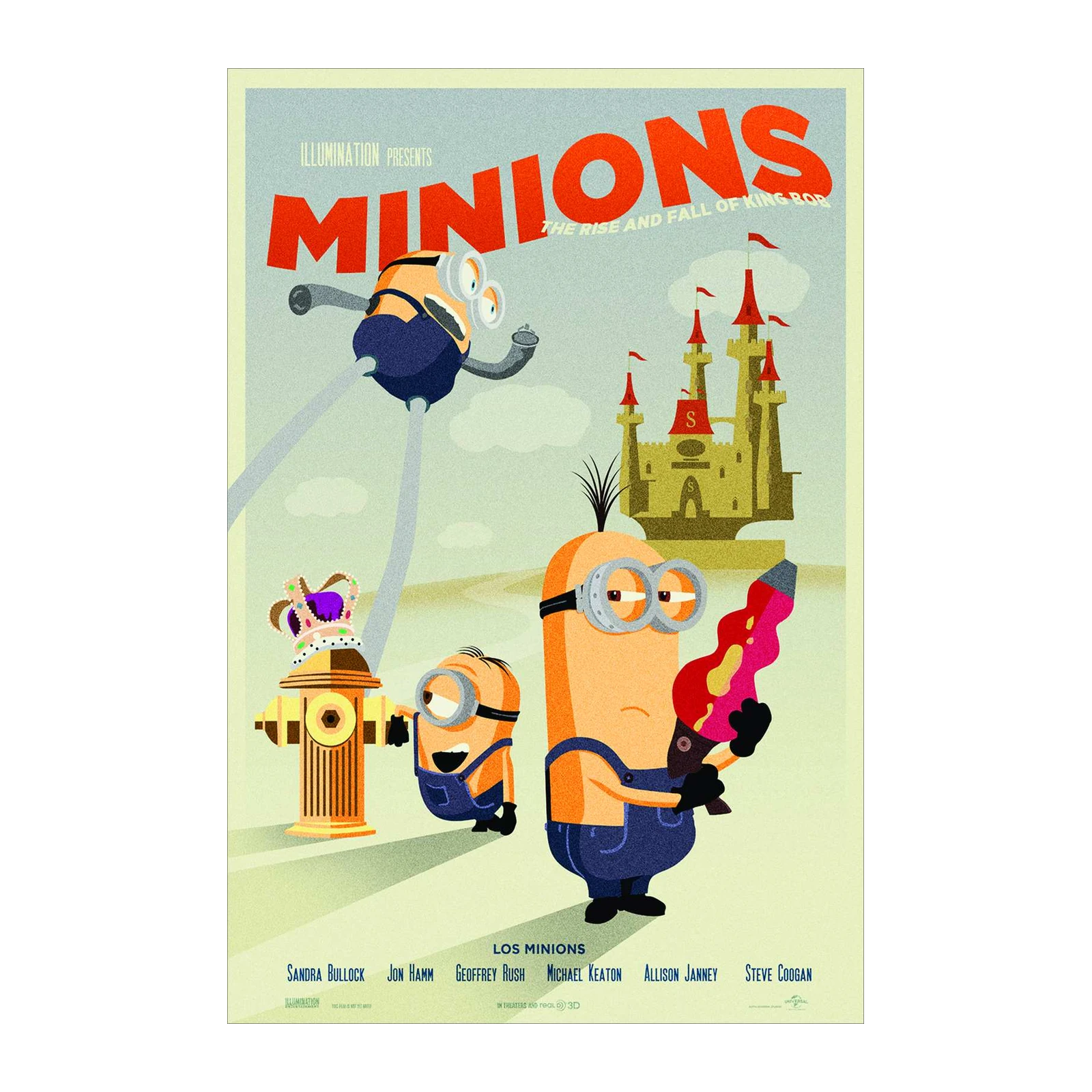 Fun Minions Movie Poster Wall Art - Kids Room Decor