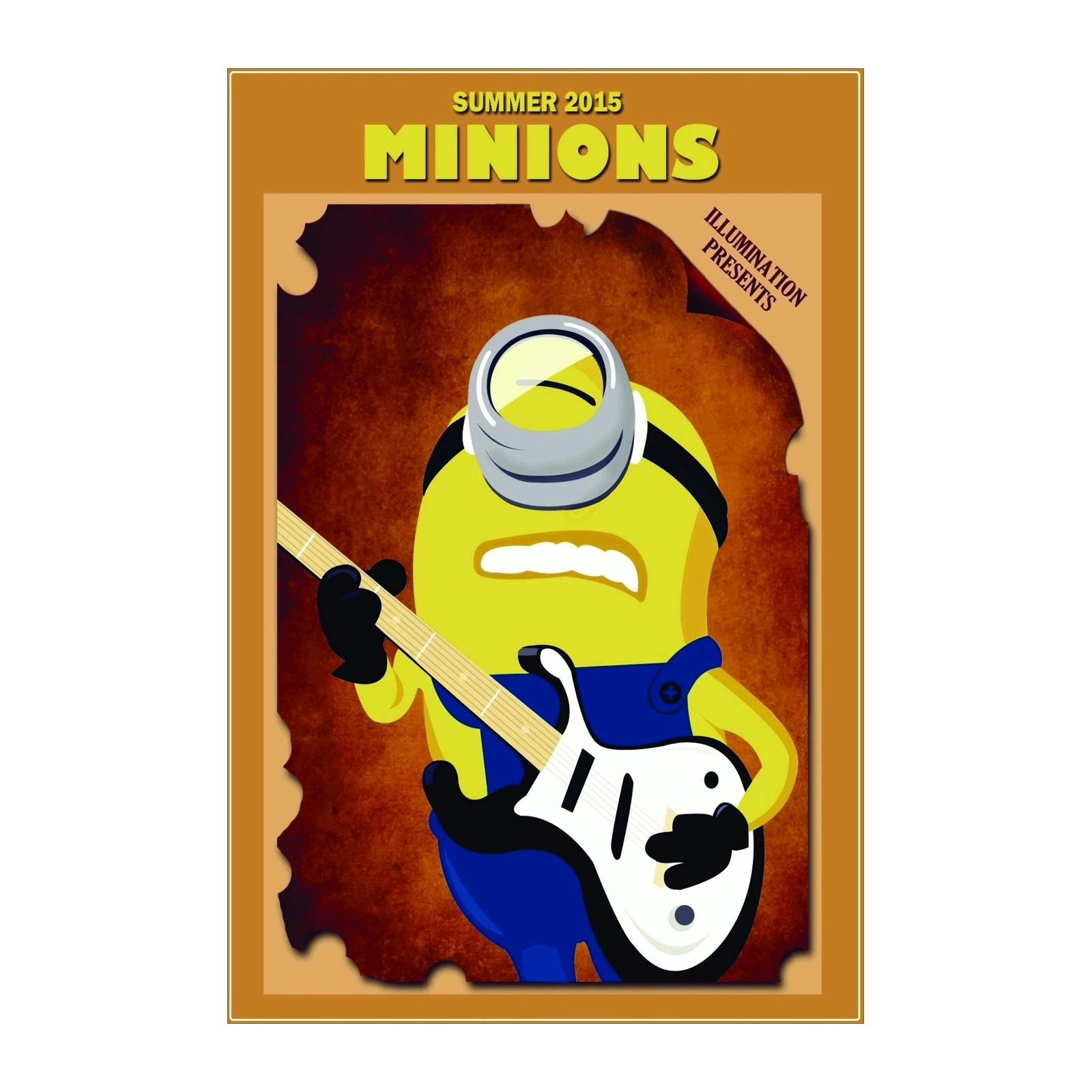 Rockstar Minion Guitar Wall Art