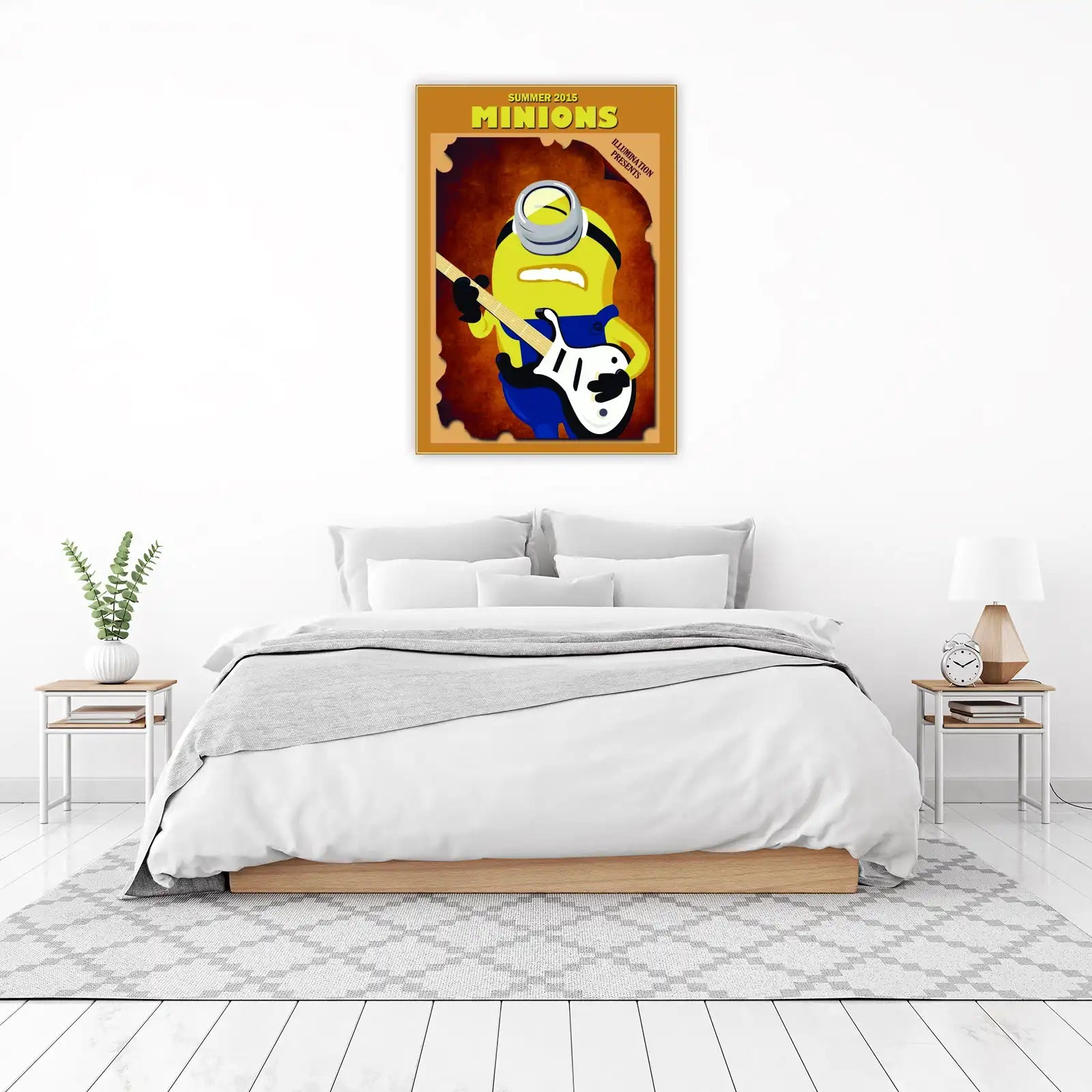 Rockstar Minion Guitar Wall Art