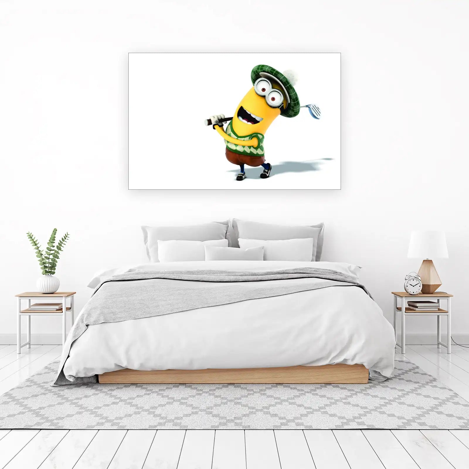 Funny Golfer Minion Wall Art
