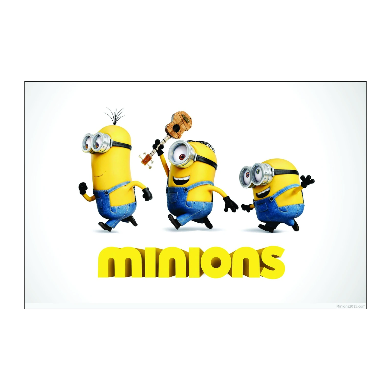 Happy Minions & Ukulele Wall Art