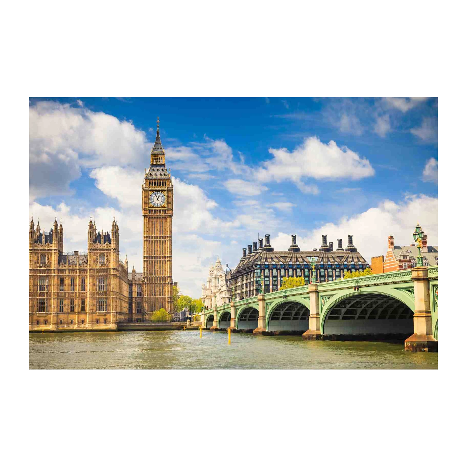 Iconic Big Ben & London Bridge Wall Art