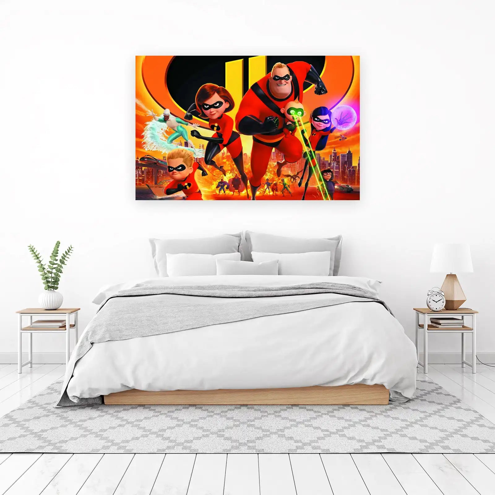 The Incredibles Family Action Wall Art