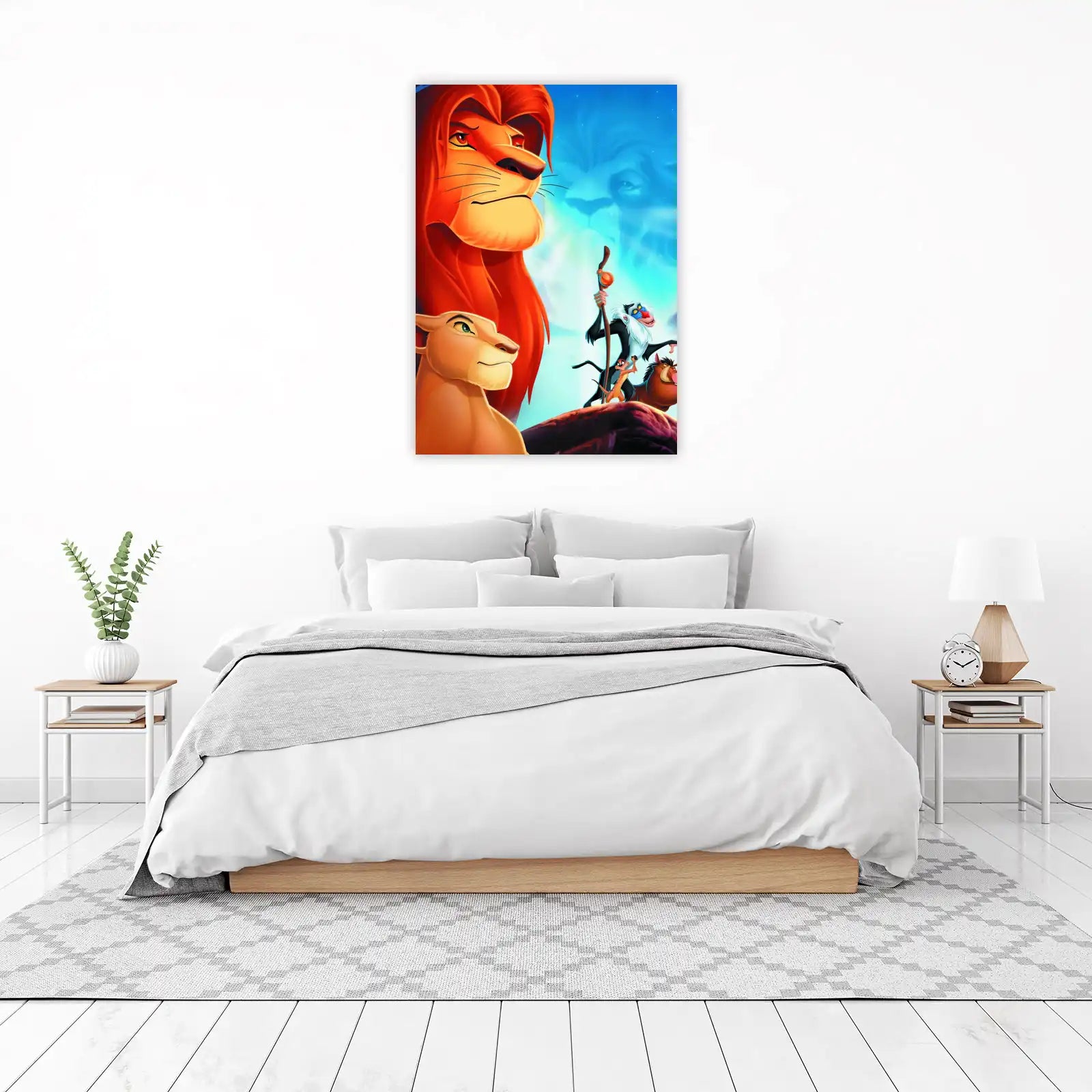 Majestic Lion King Characters Wall Art
