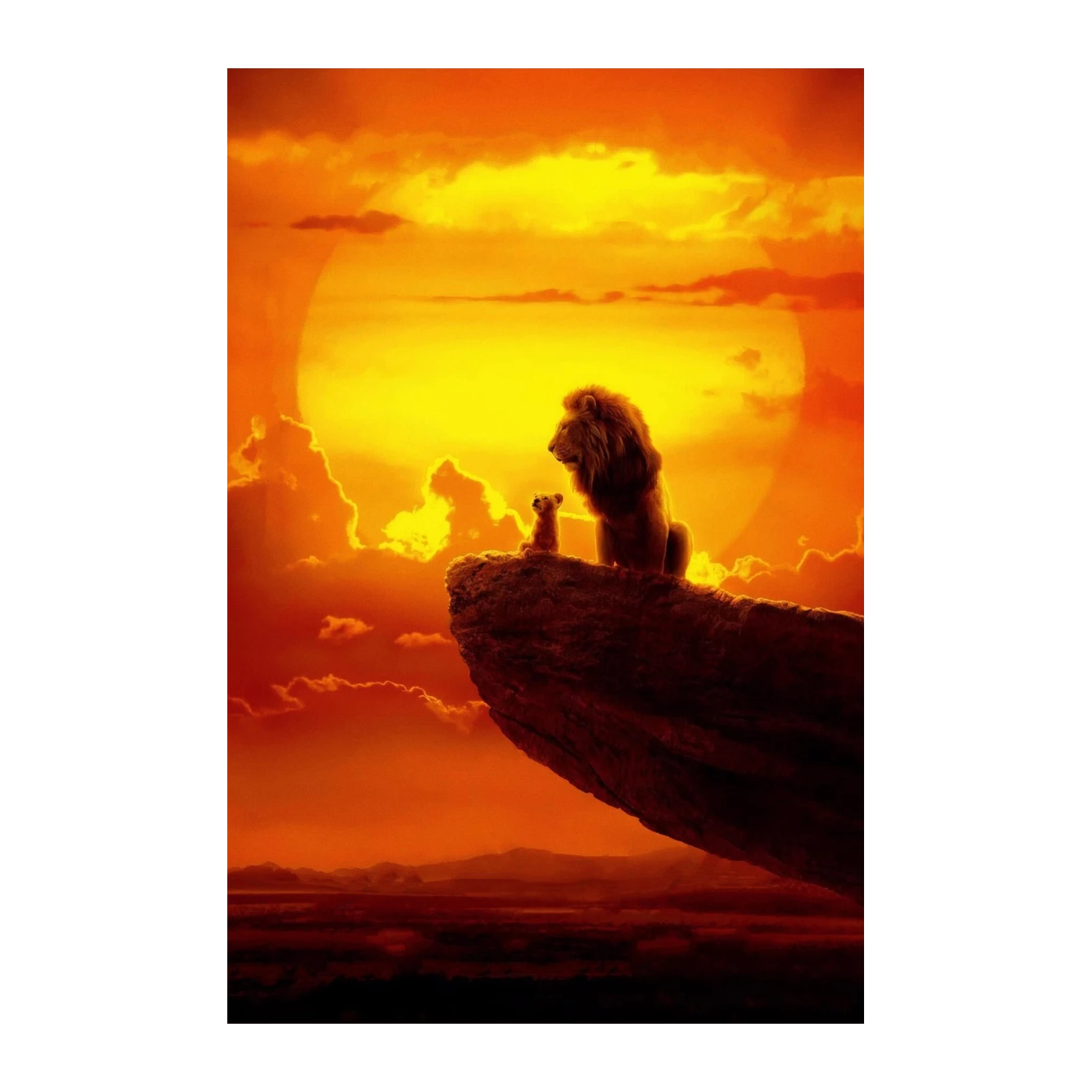 Lion King Sunset Pride Rock Wall Art