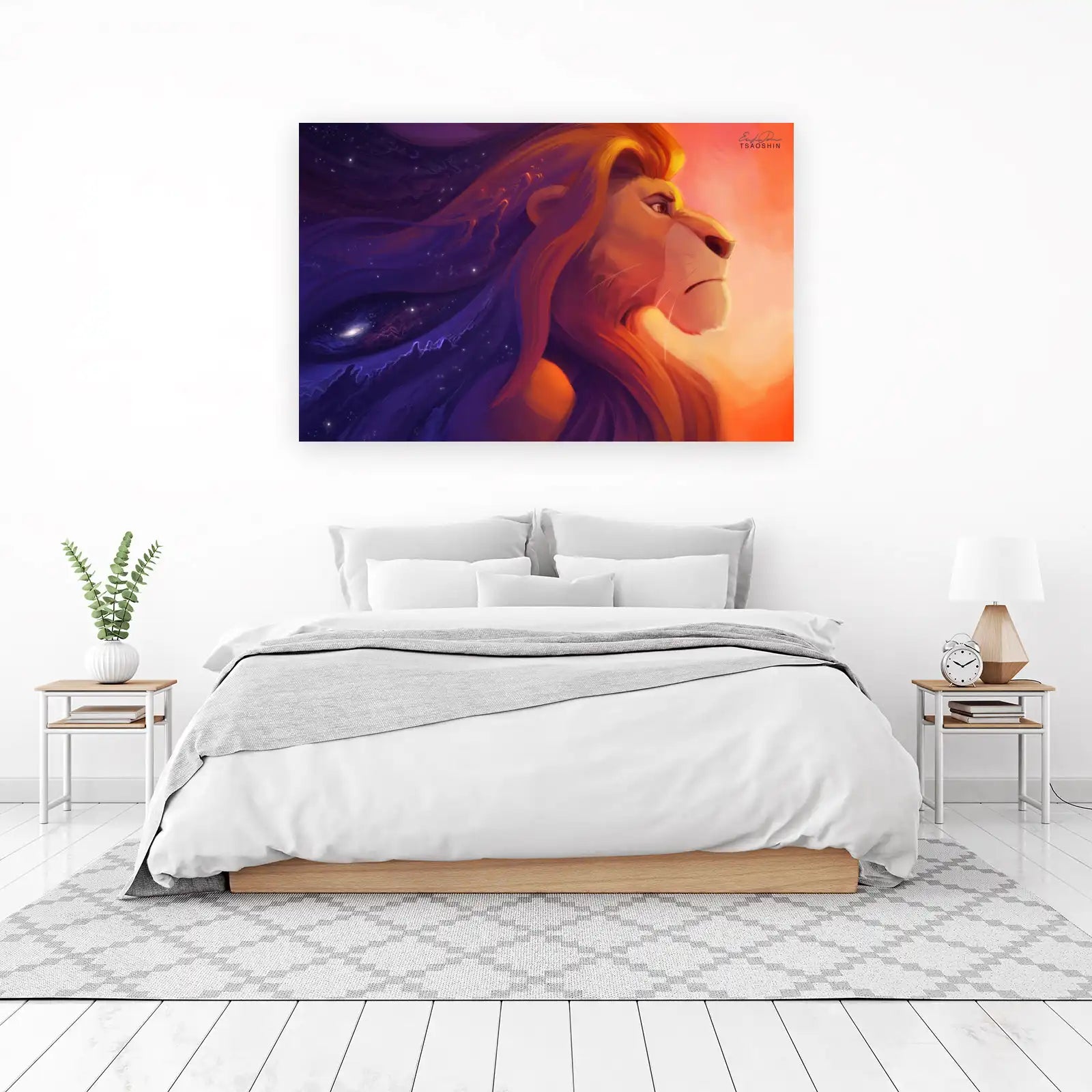 Majestic Lion Universe Dream Wall Art
