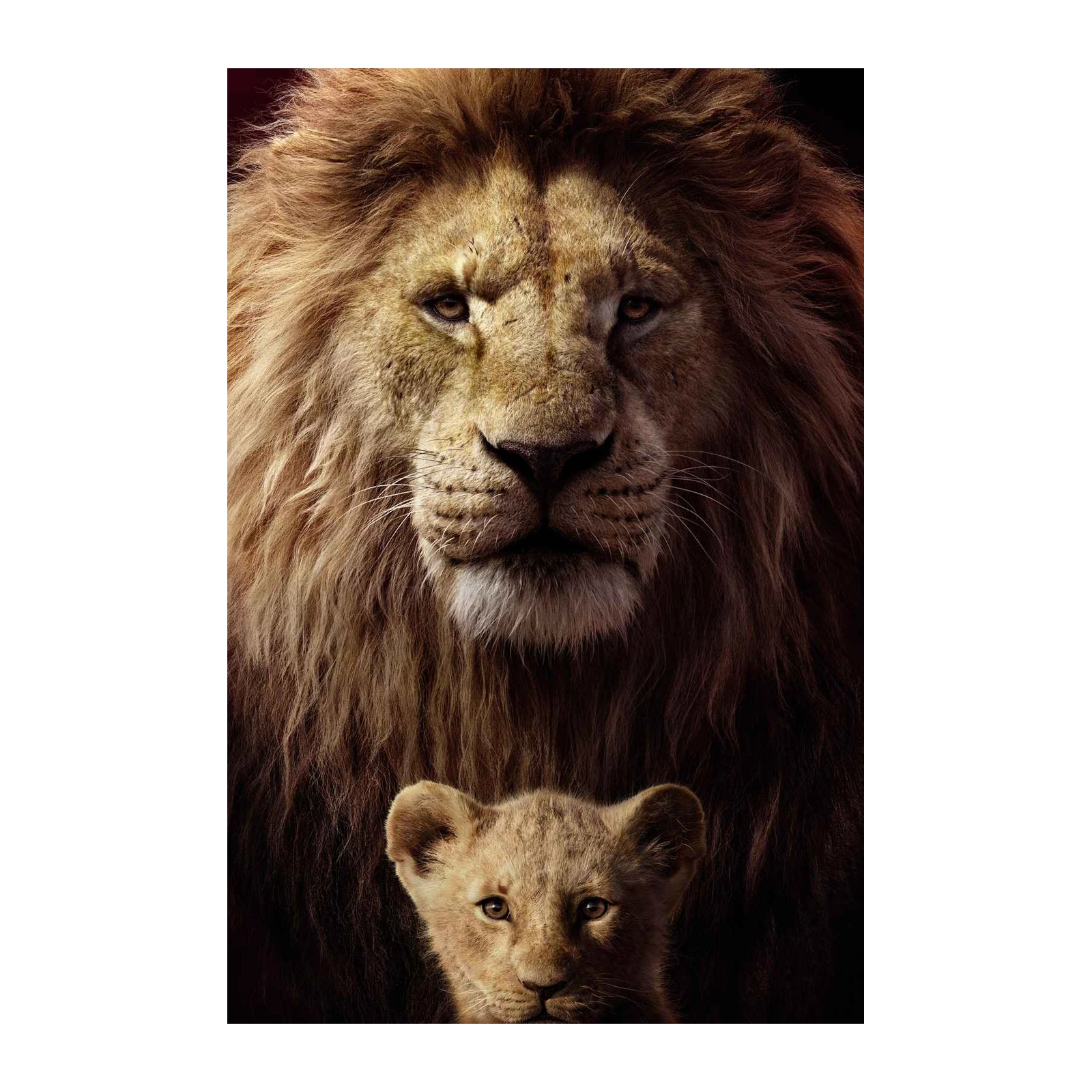 Majestic Lion and Cub Wall Art Wall Art