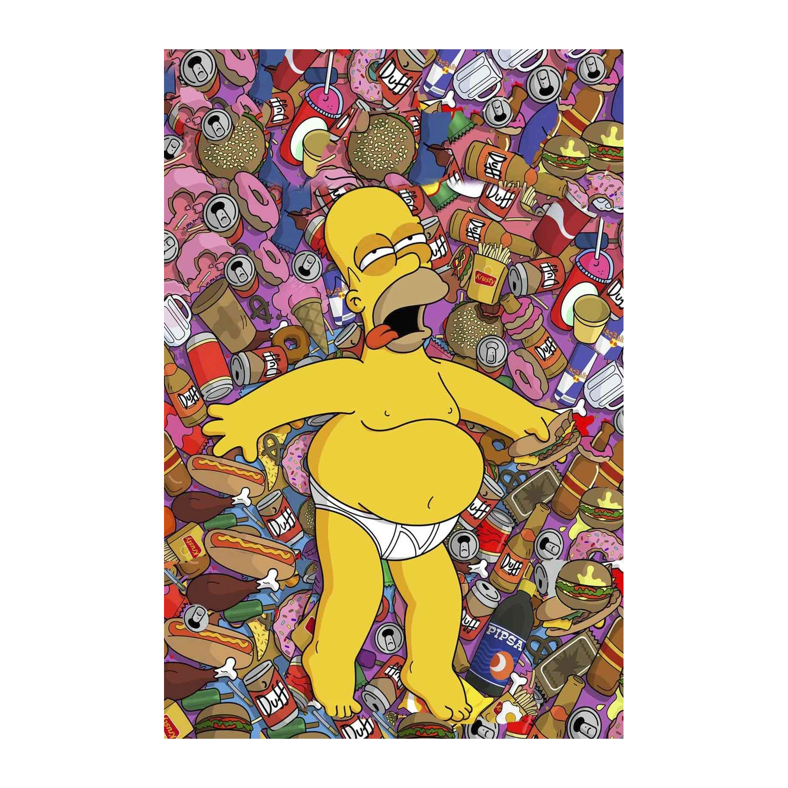Homer Simpson's Indulgence Wall Art