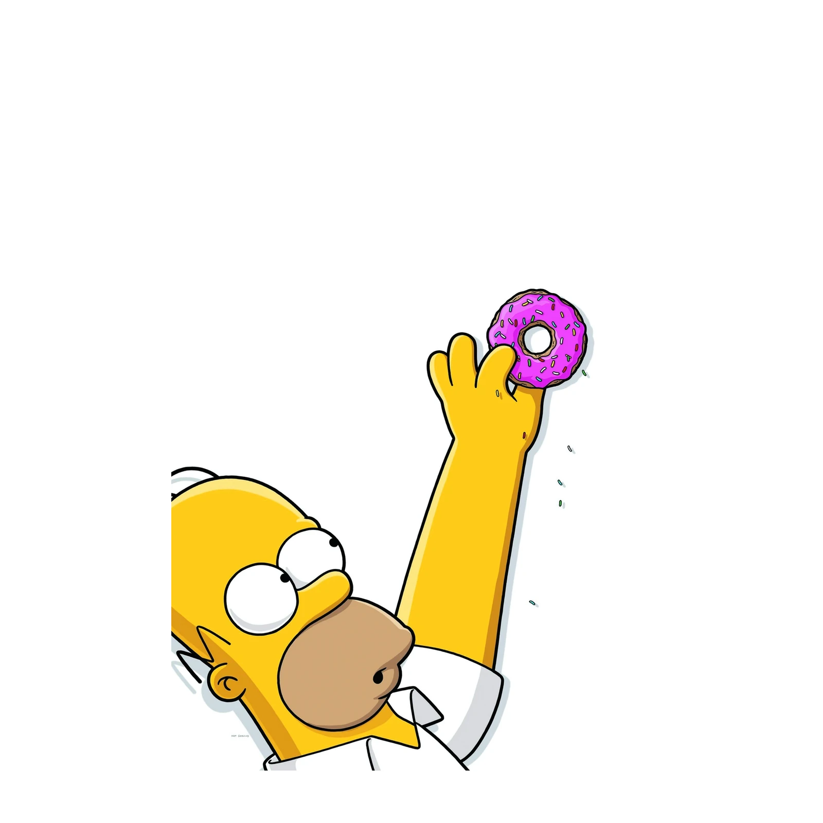 Homer Simpson Donut Love Wall Art