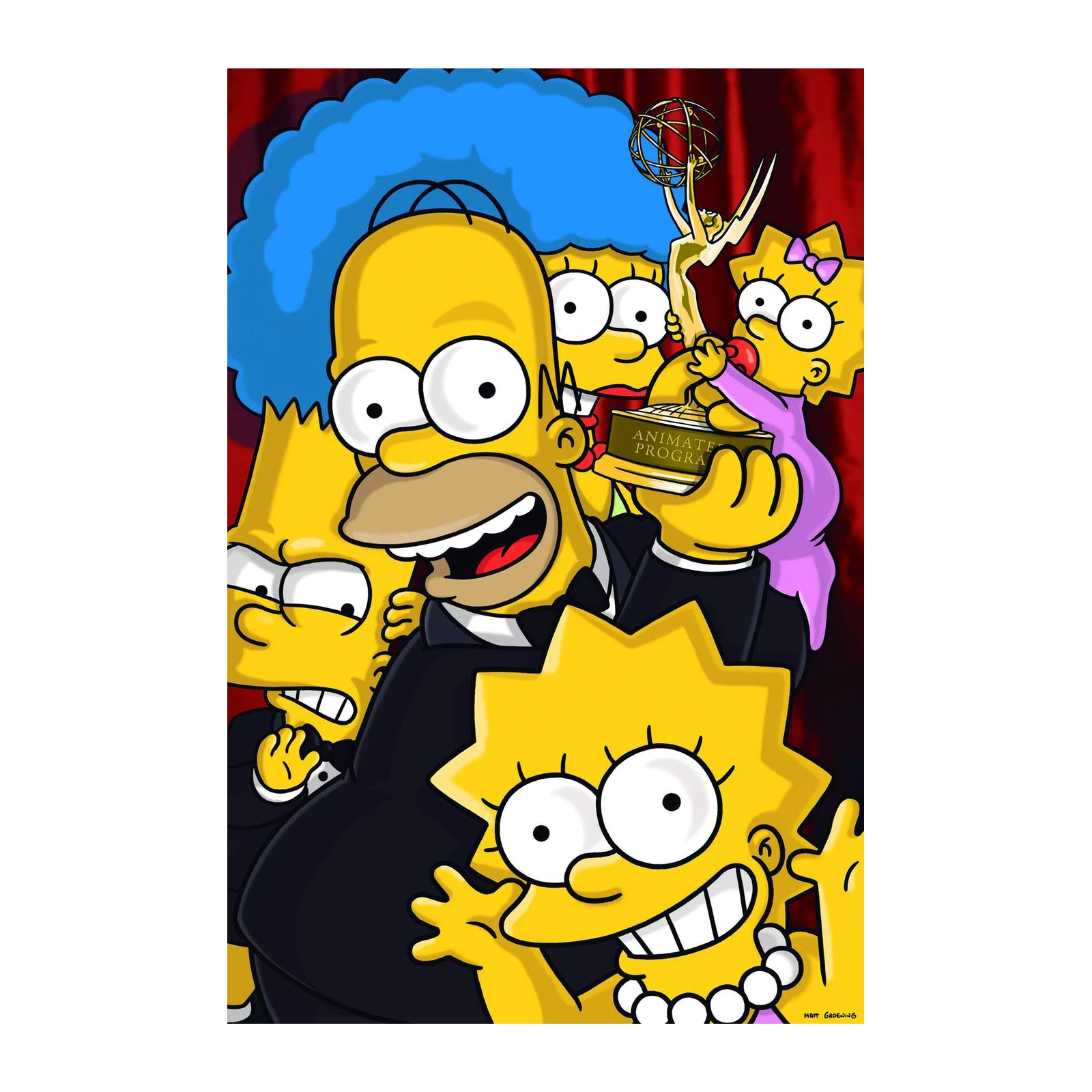 The Simpsons Emmy Winners Wall Art