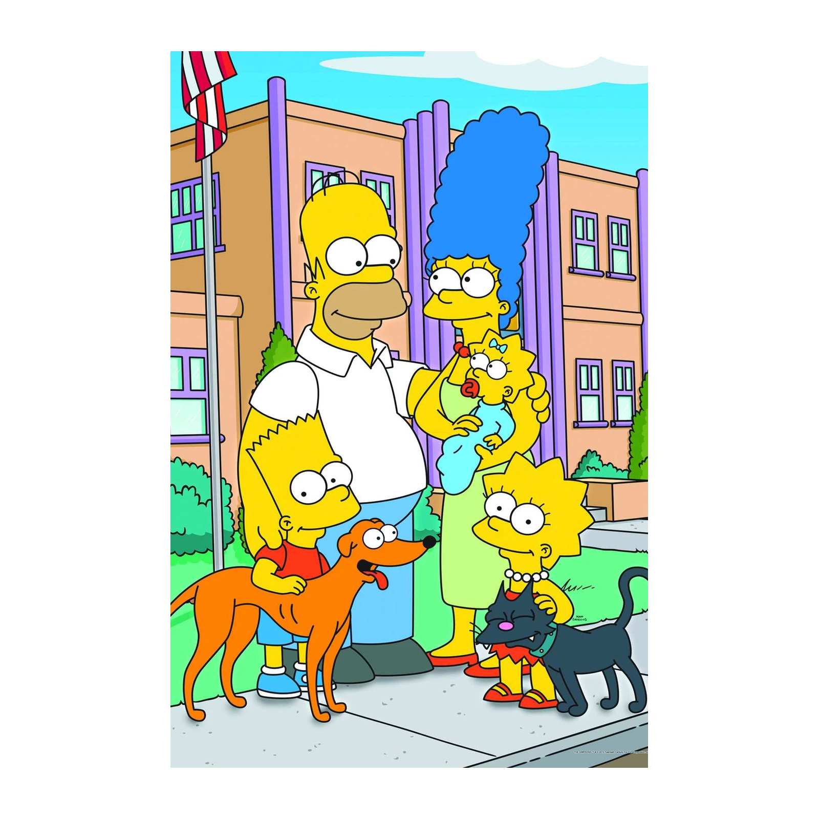 The Simpsons Family Portrait Wall Art