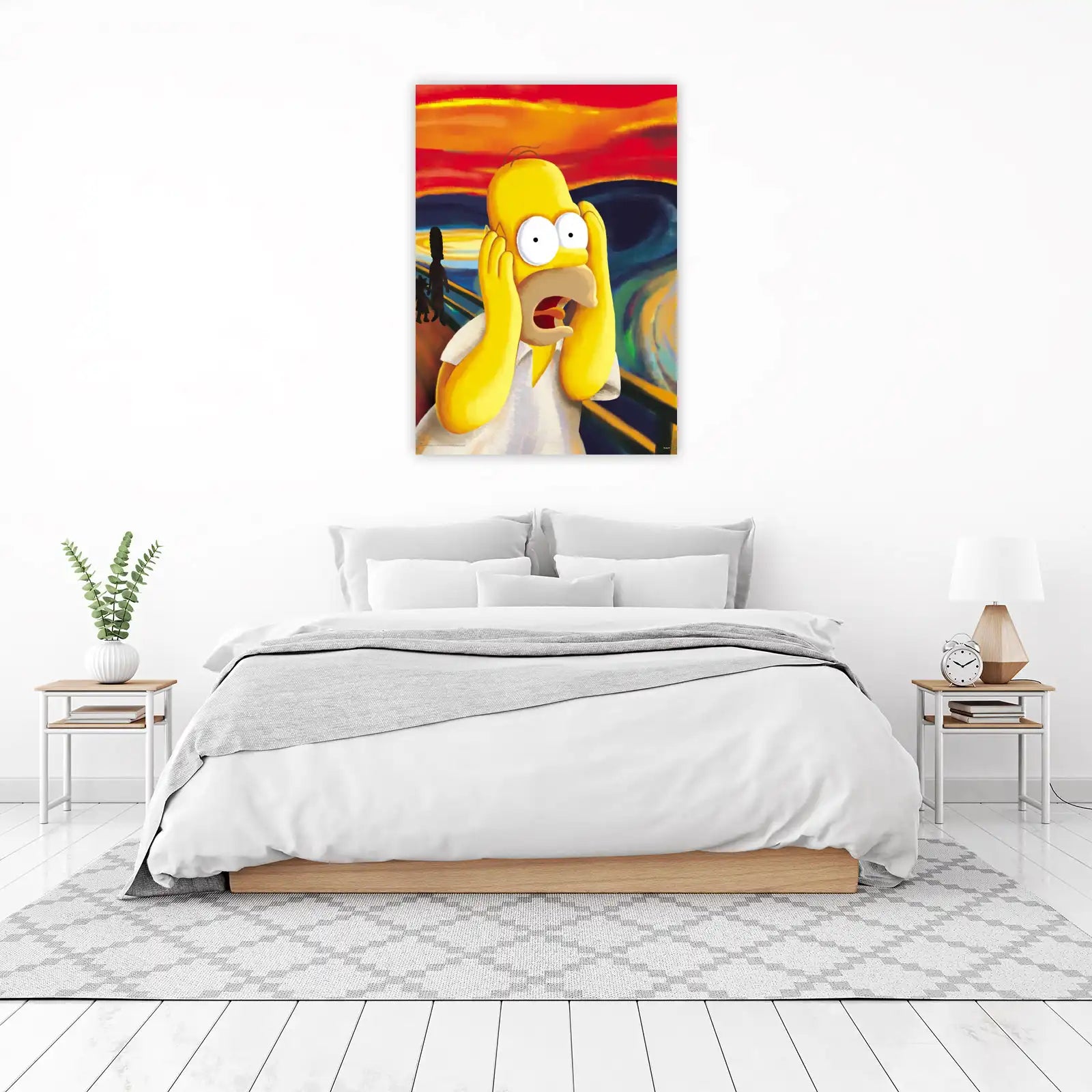 Funny Homer Scream Wall Art