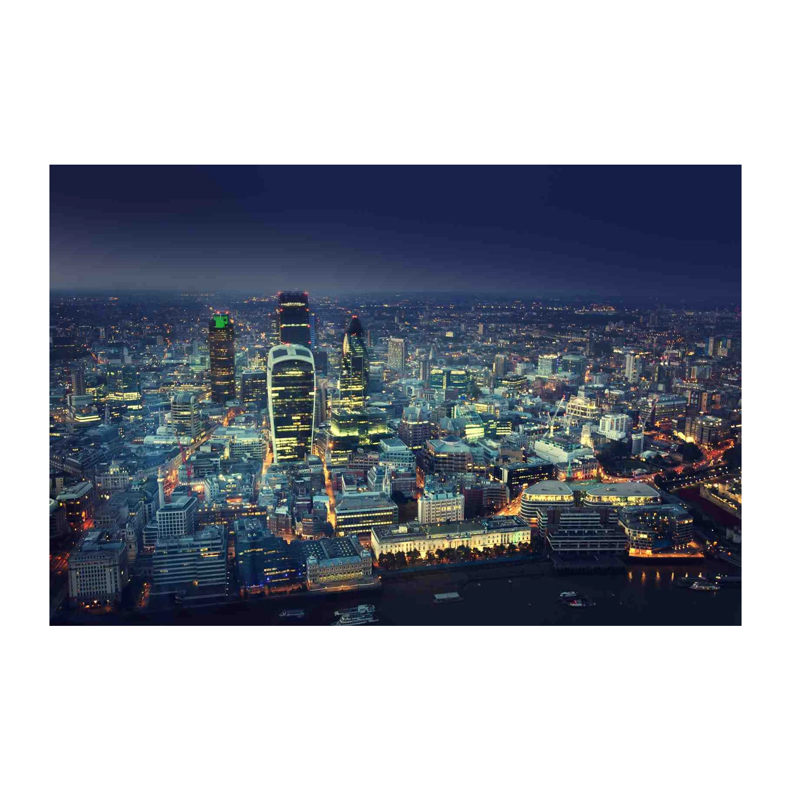 London Skyline Night Cityscape Wall Art