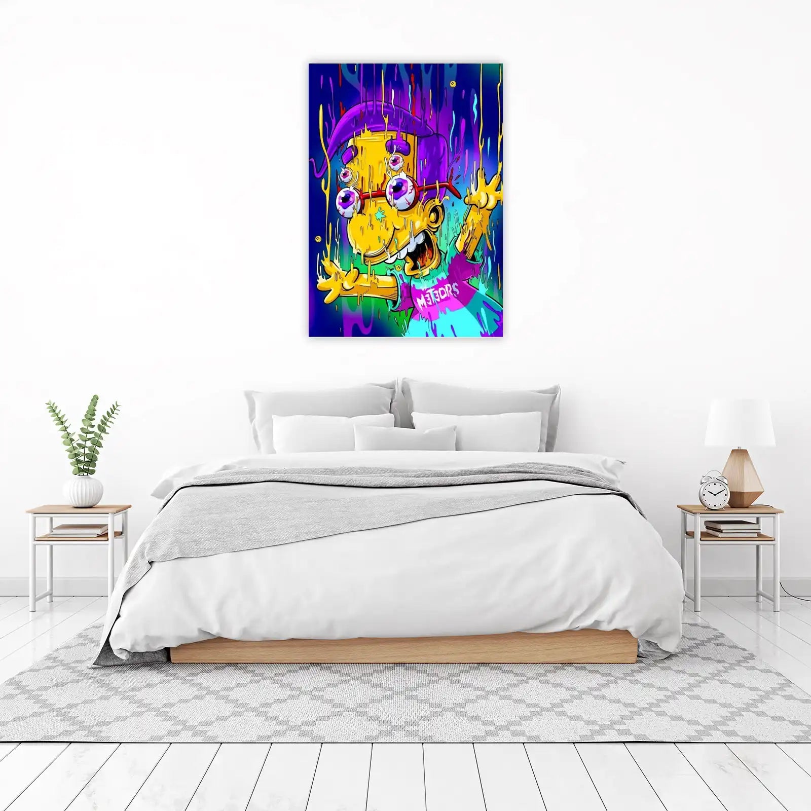 Psychedelic Melting Character Wall Art