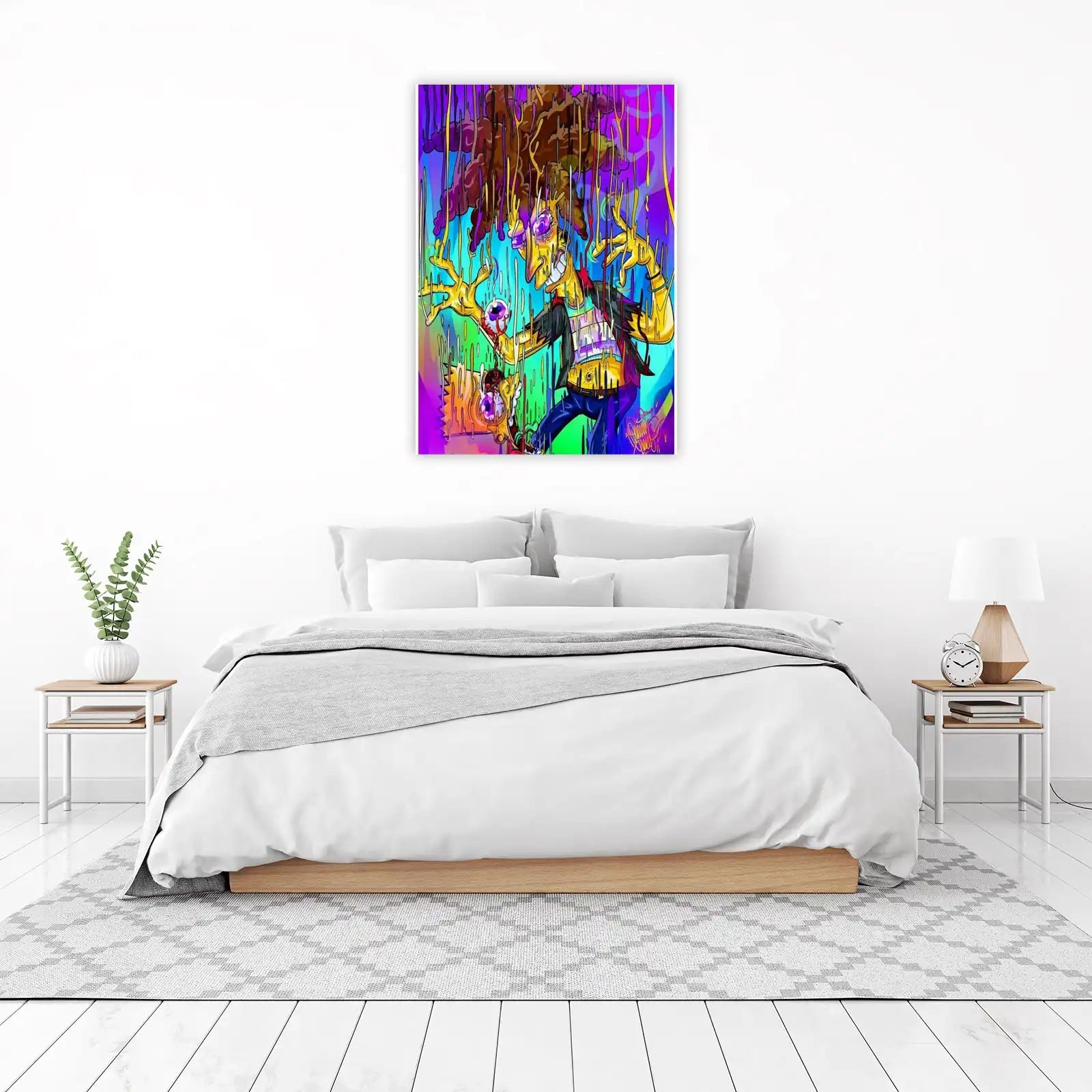 Trippy Cartoon Character Wall Art