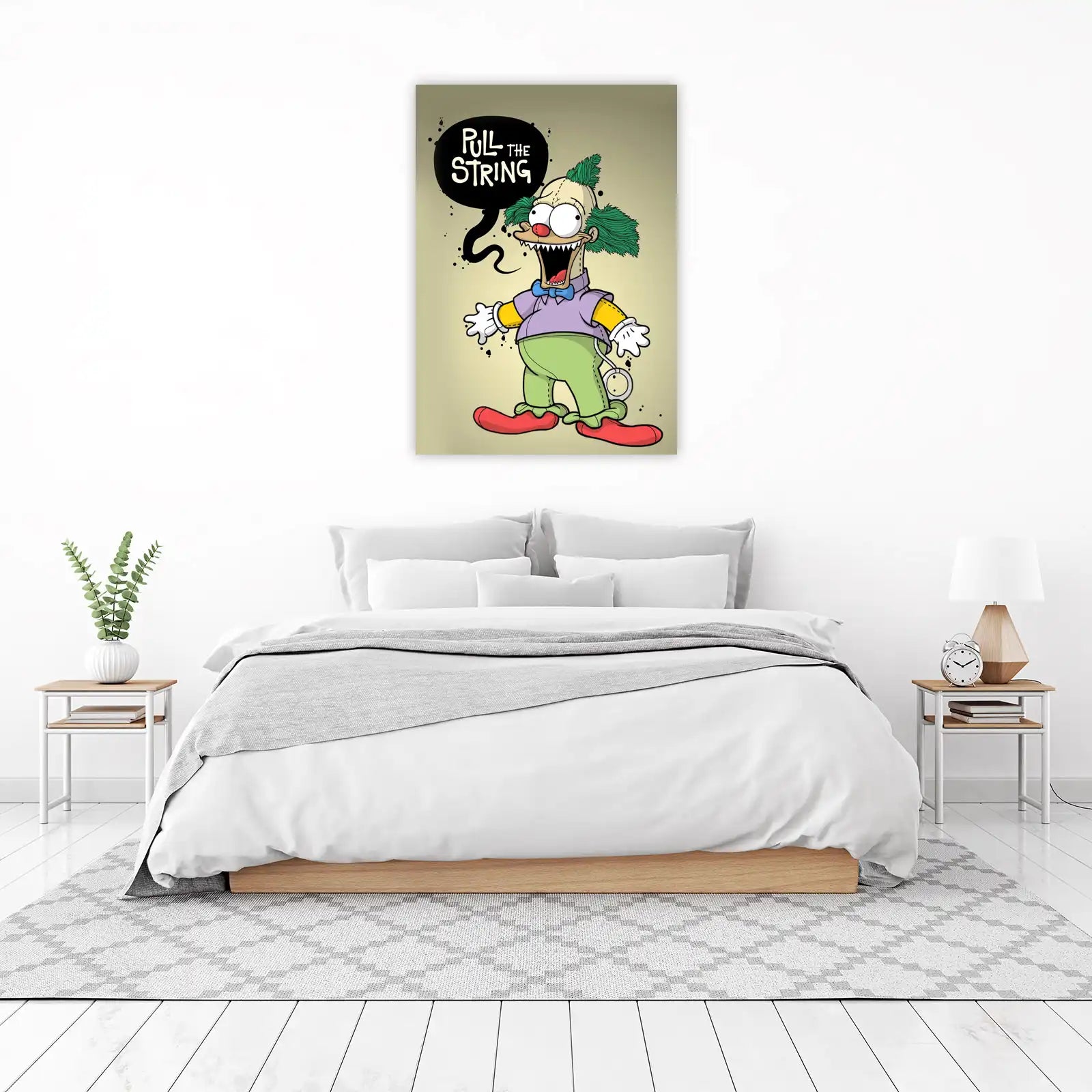 Krusty the Clown "Pull the String" Wall Art