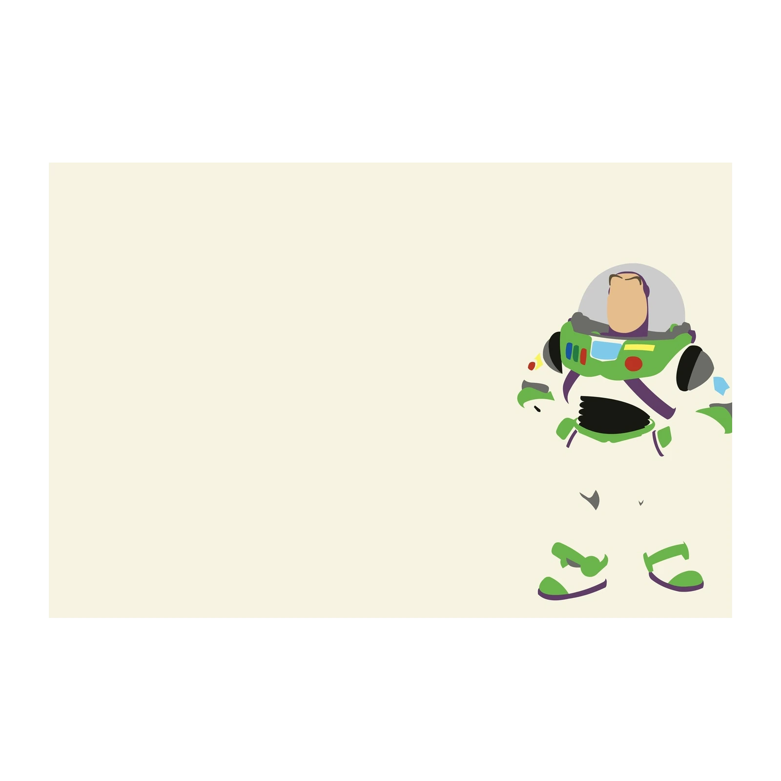 Buzz Lightyear Minimalist Retro Space Ranger Wall Art