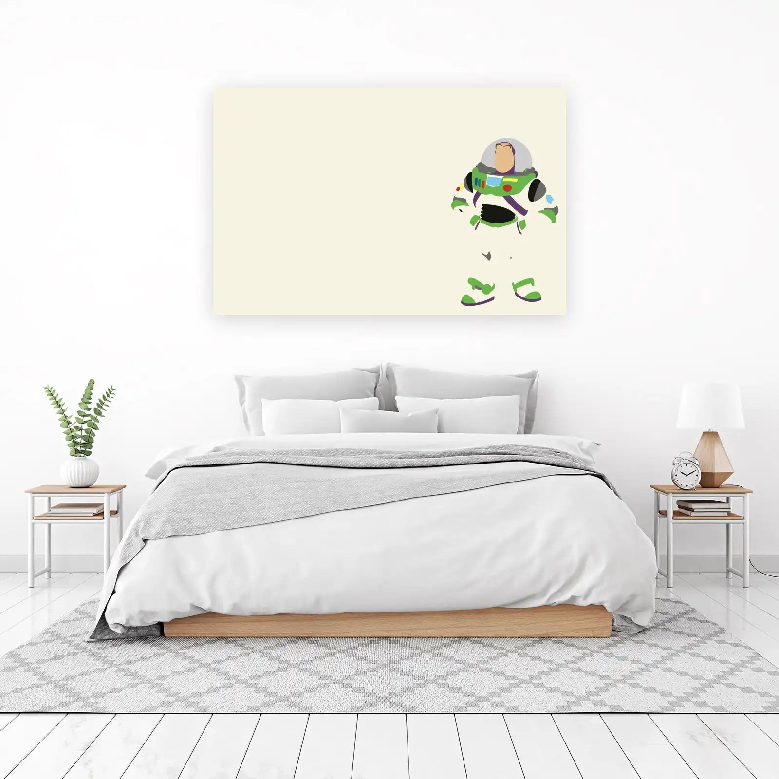 Buzz Lightyear Minimalist Retro Space Ranger Wall Art