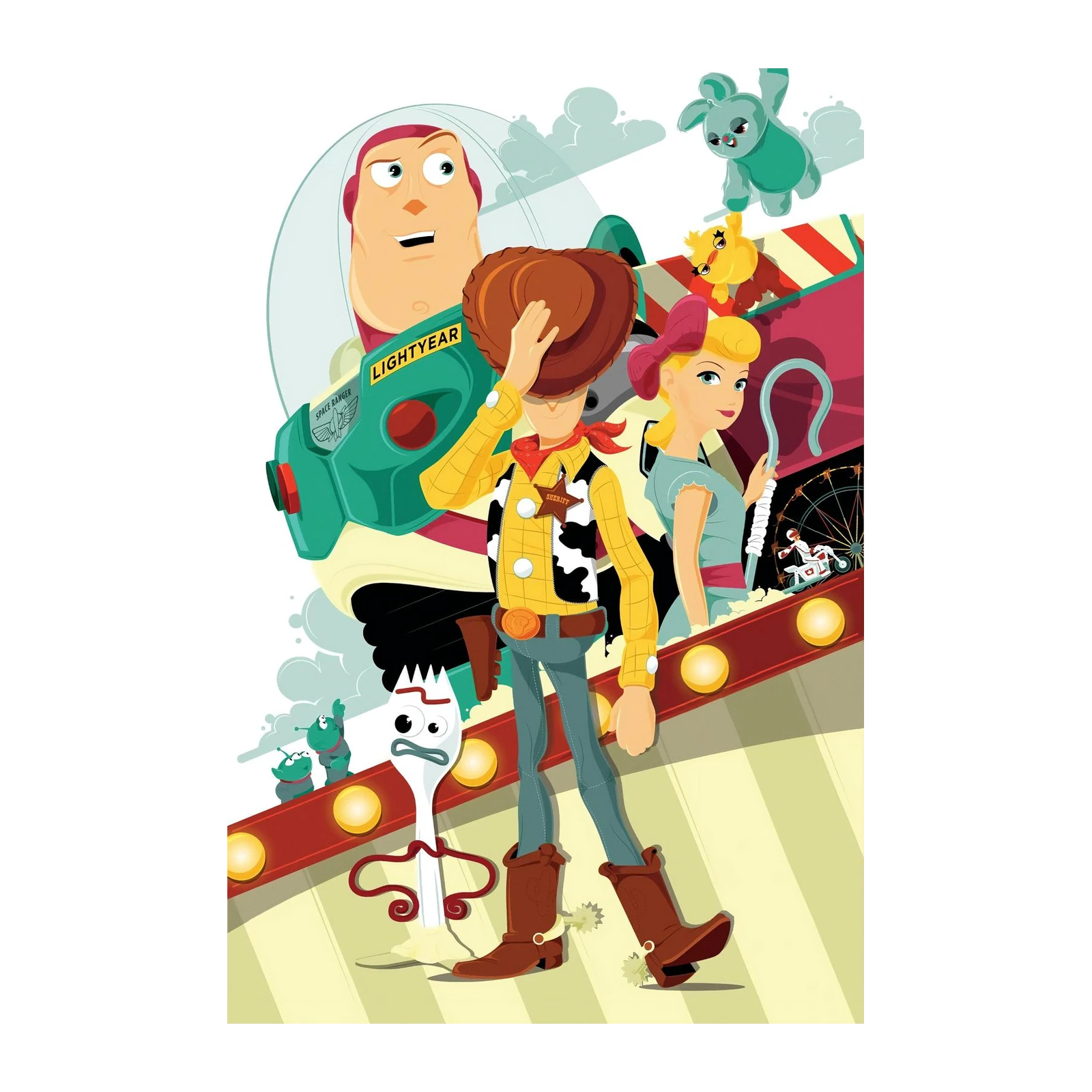 Toy Story Characters Cowboy Woody Wall Art