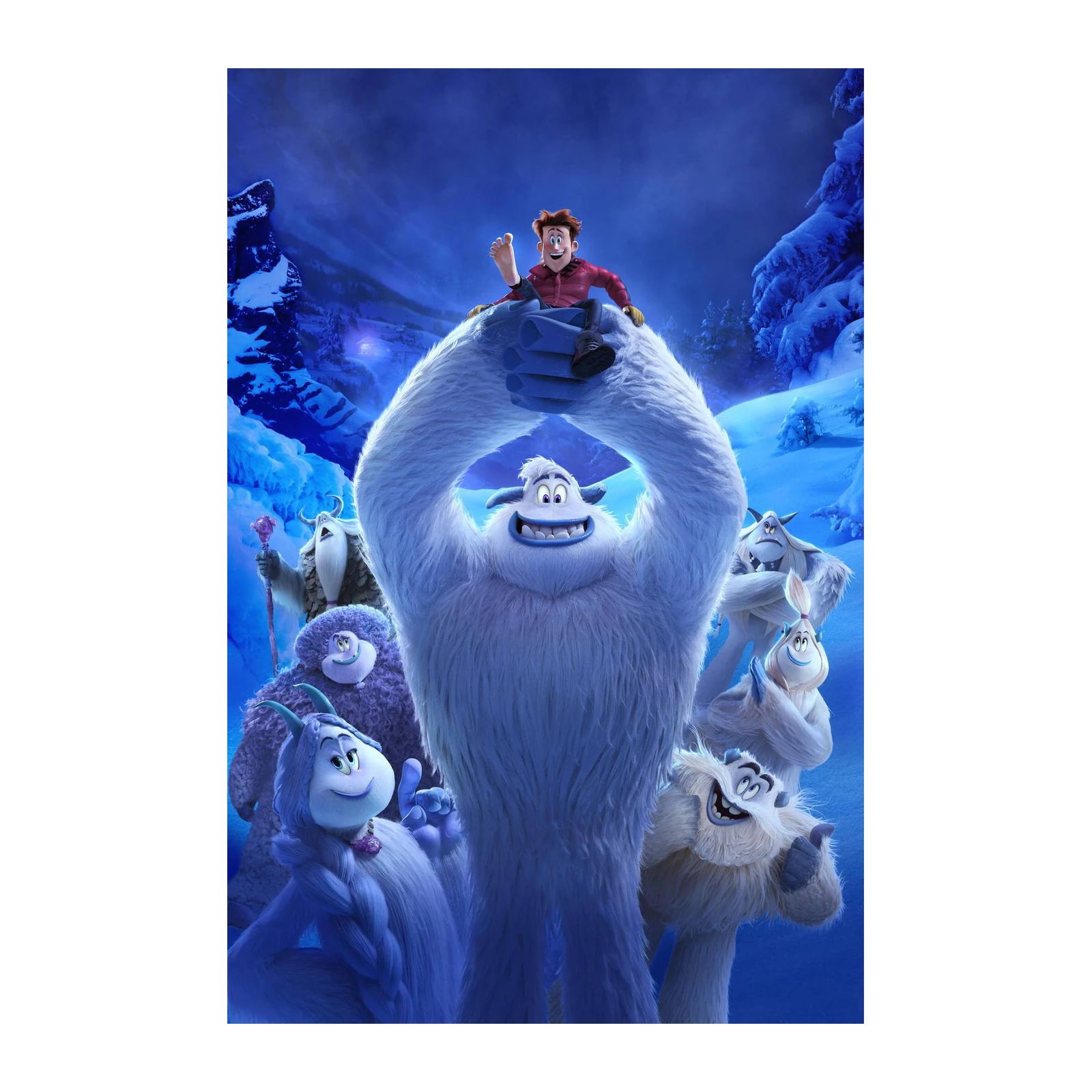Yeti Friends Snow Adventure Wall Art