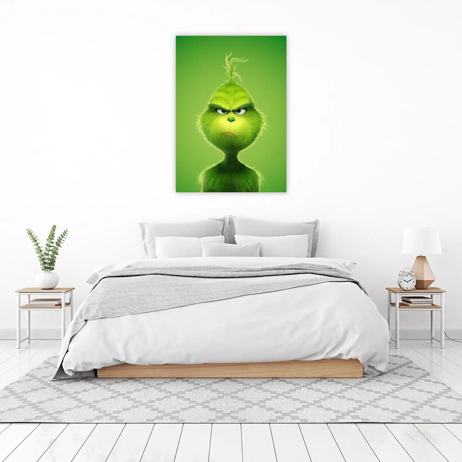 Grumpy Grinch Close-Up Wall Art