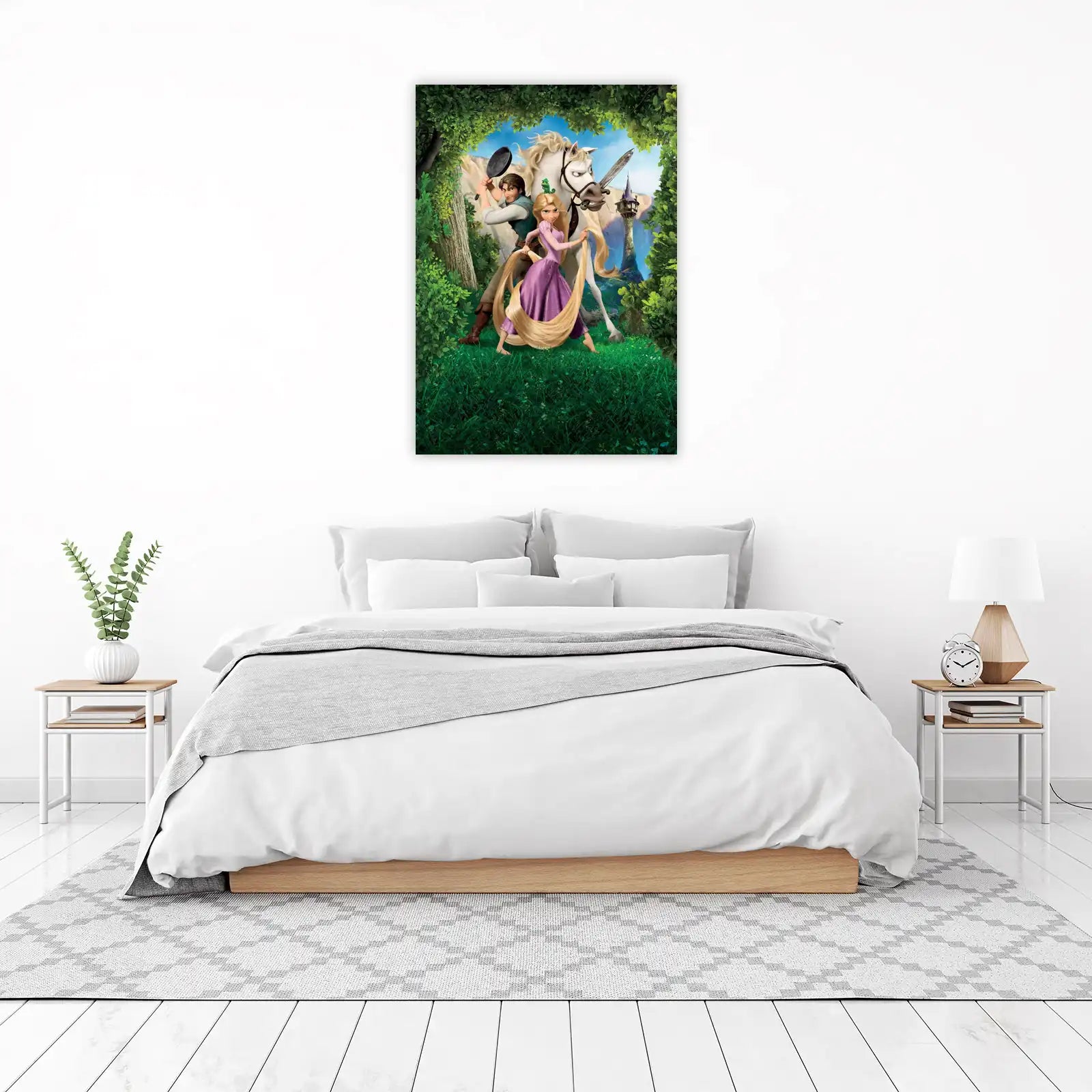 Tangled Adventure Rapunzel Flynn Rider Horse Wall Art