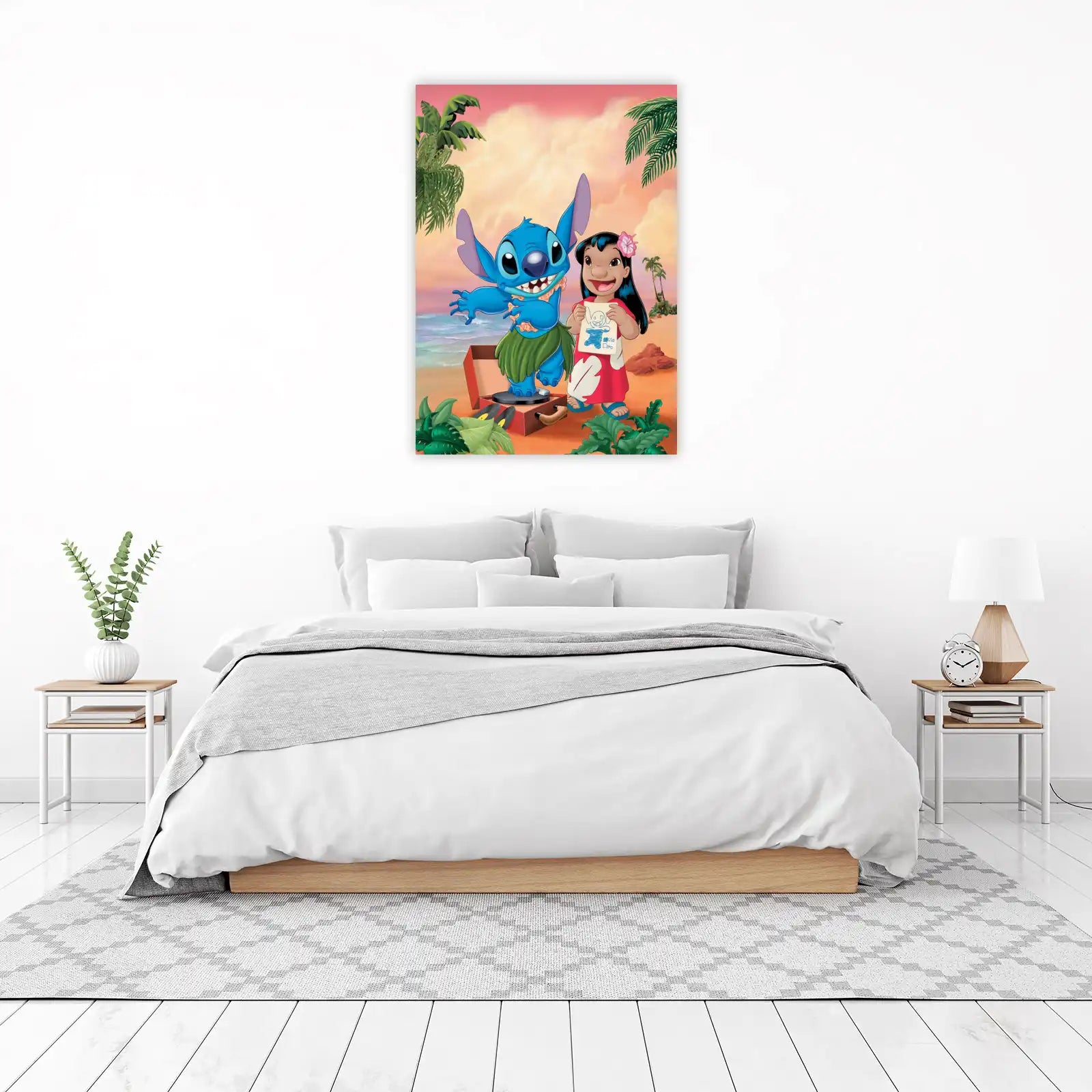 Lilo & Stitch Hawaiian Beach Vibes Wall Art