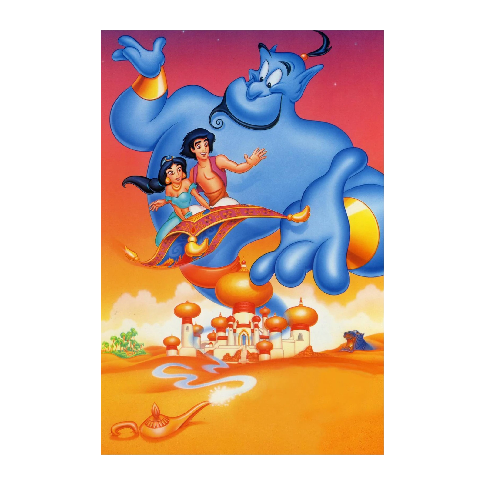 Aladdin Genie Flying Carpet Wall Art