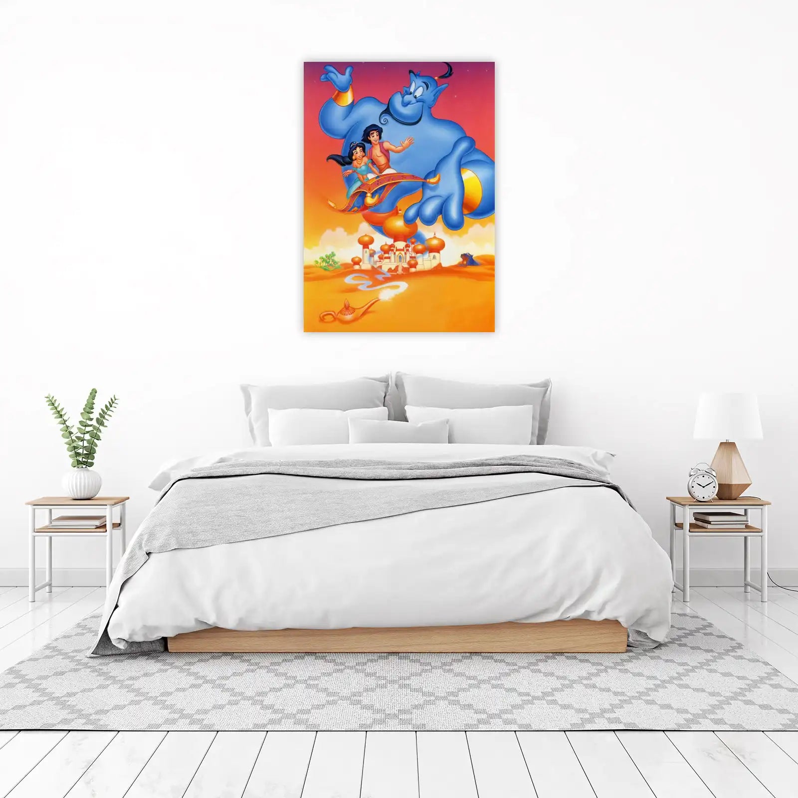 Aladdin Genie Flying Carpet Wall Art