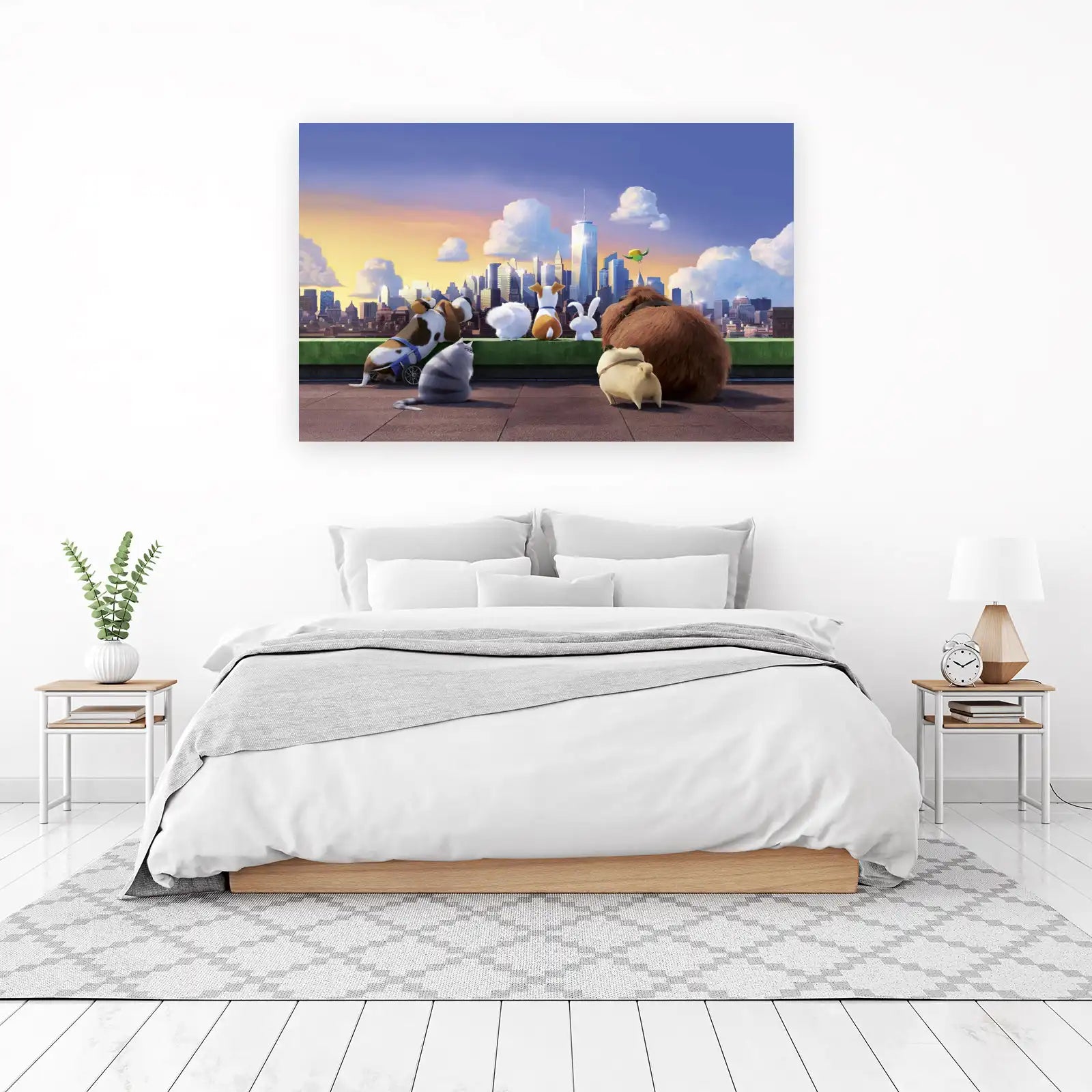 Secret Life of Pets Gang Skyline Wall Art