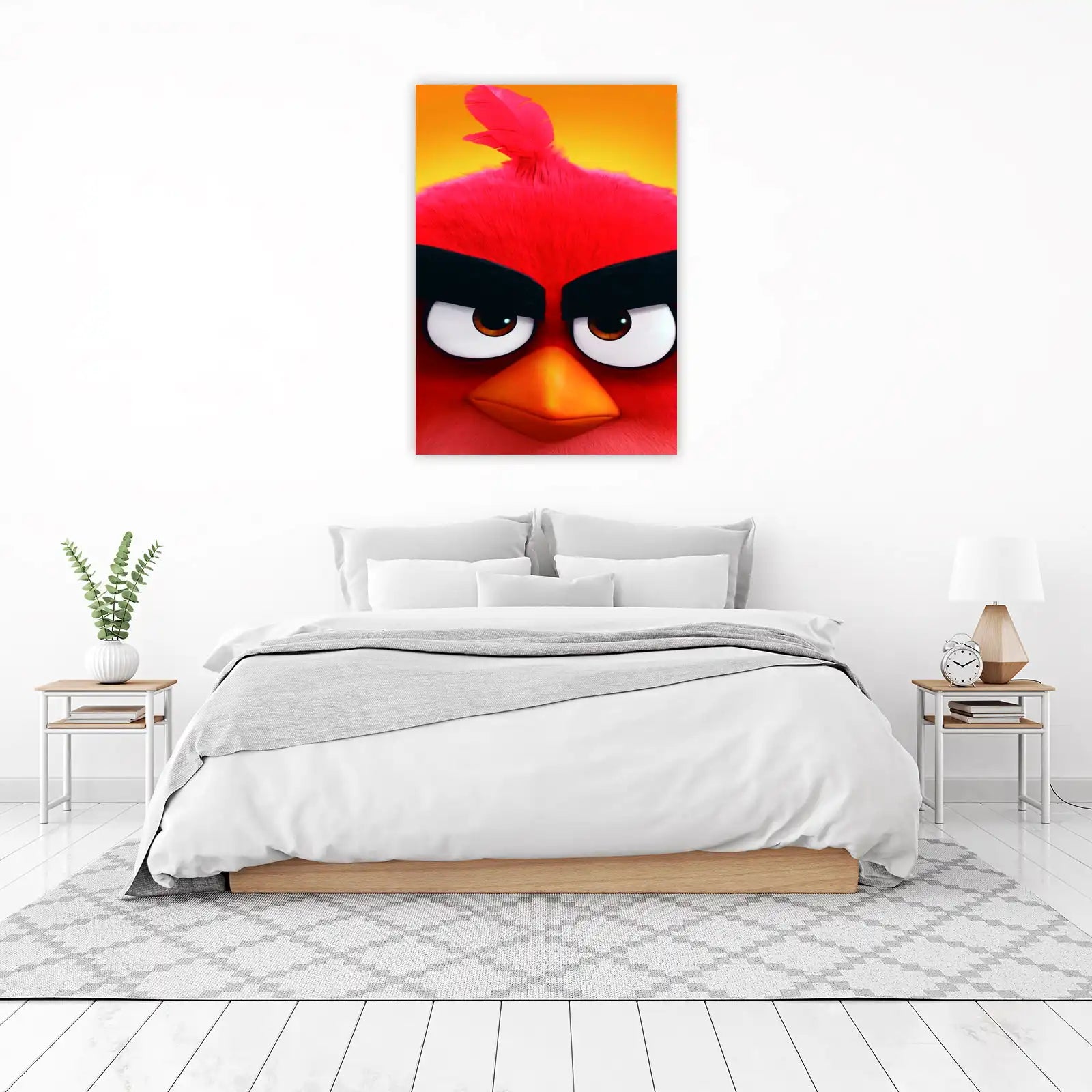 Angry Red Bird Close-Up Wall Art