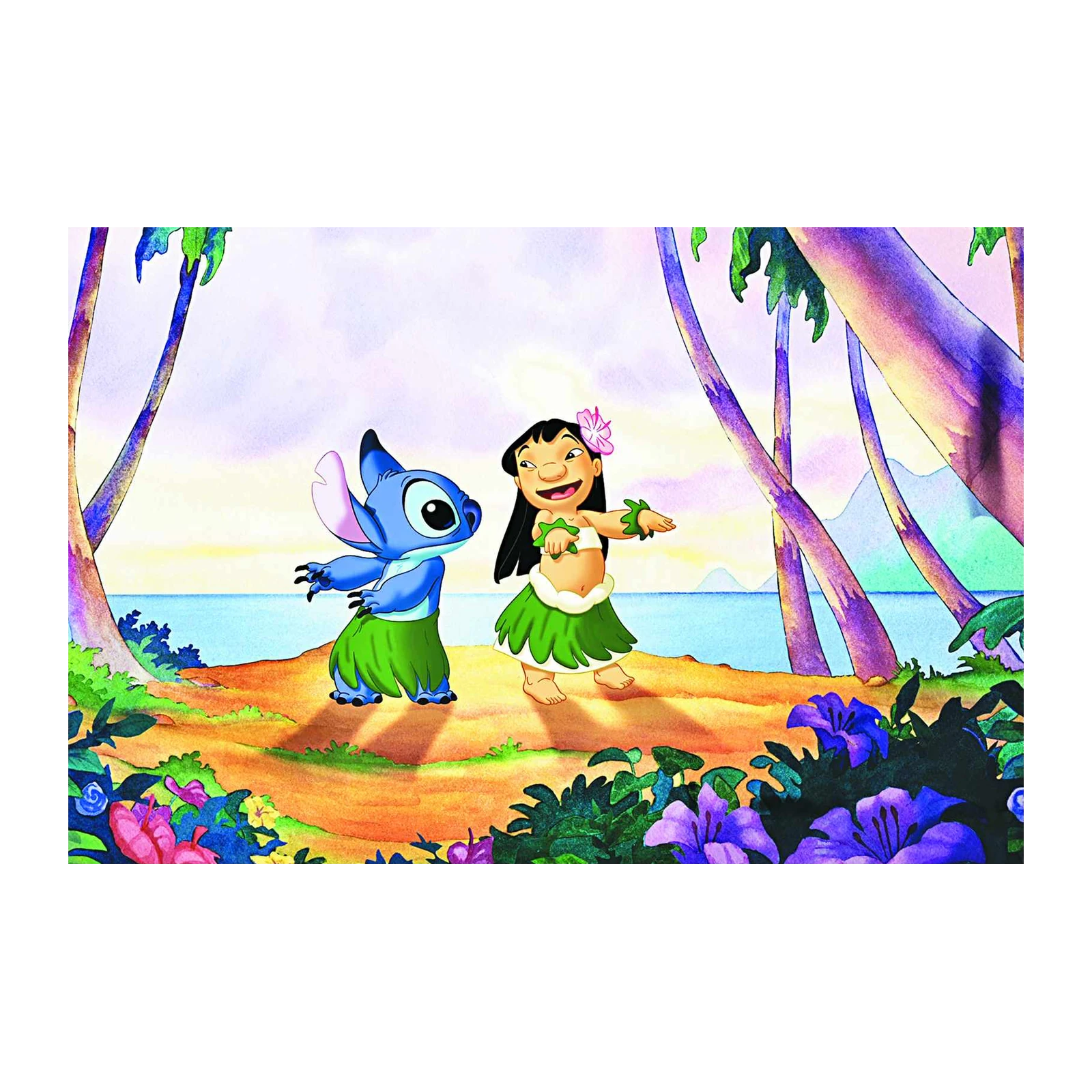 Lilo & Stitch Hula Beach Wall Art
