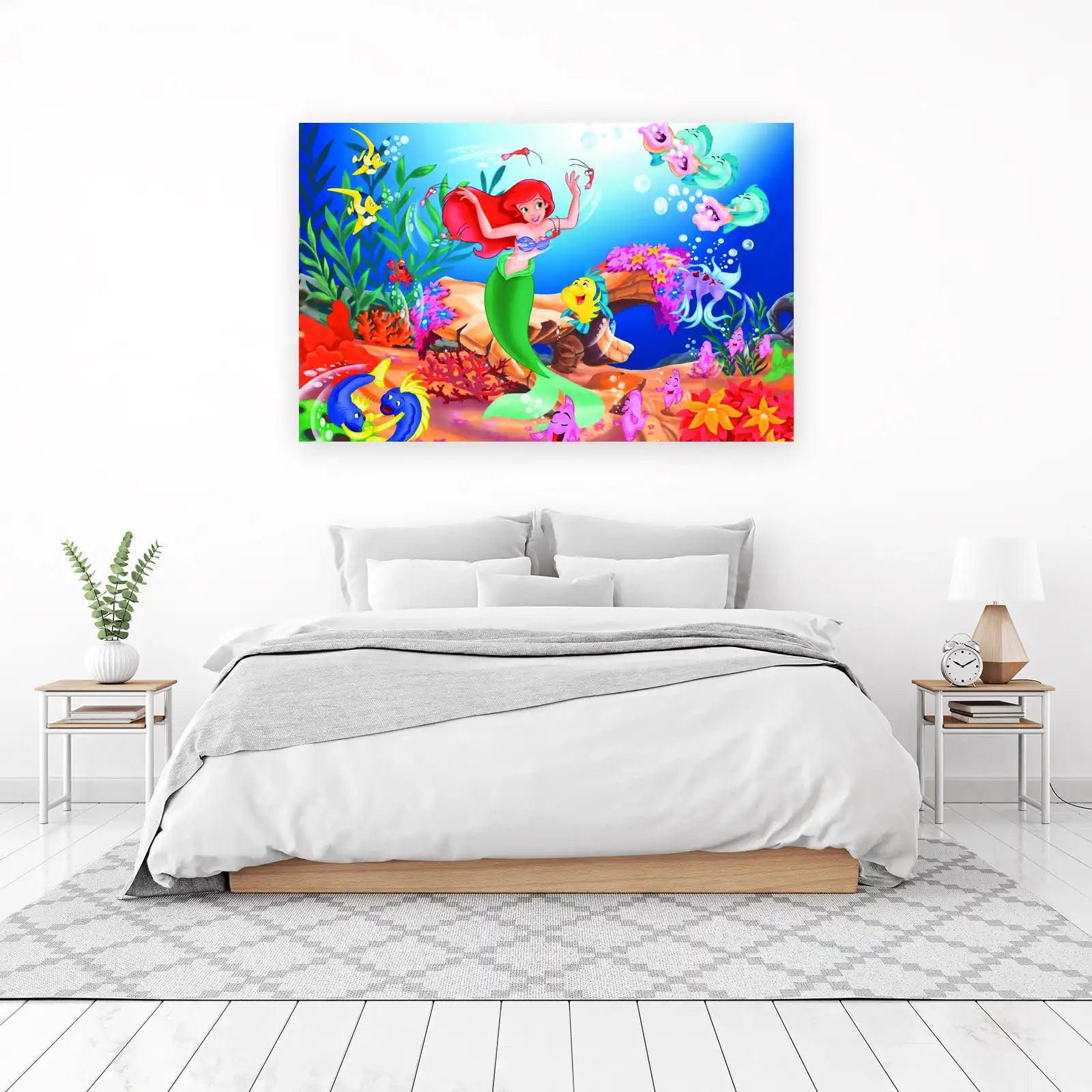 Whimsical Mermaid Underwater Adventure Wall Art