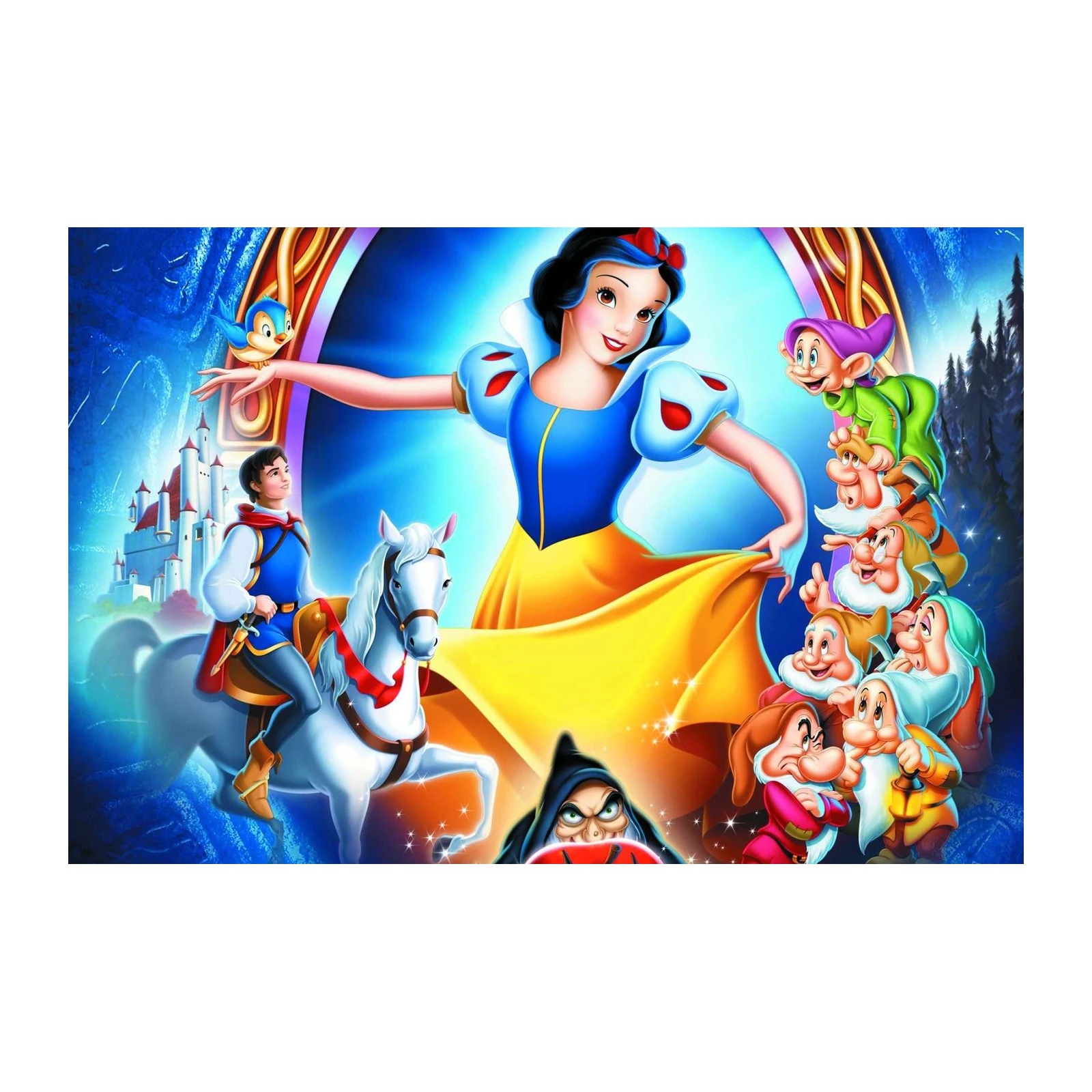 Enchanted Snow White & Dwarfs Wall Art