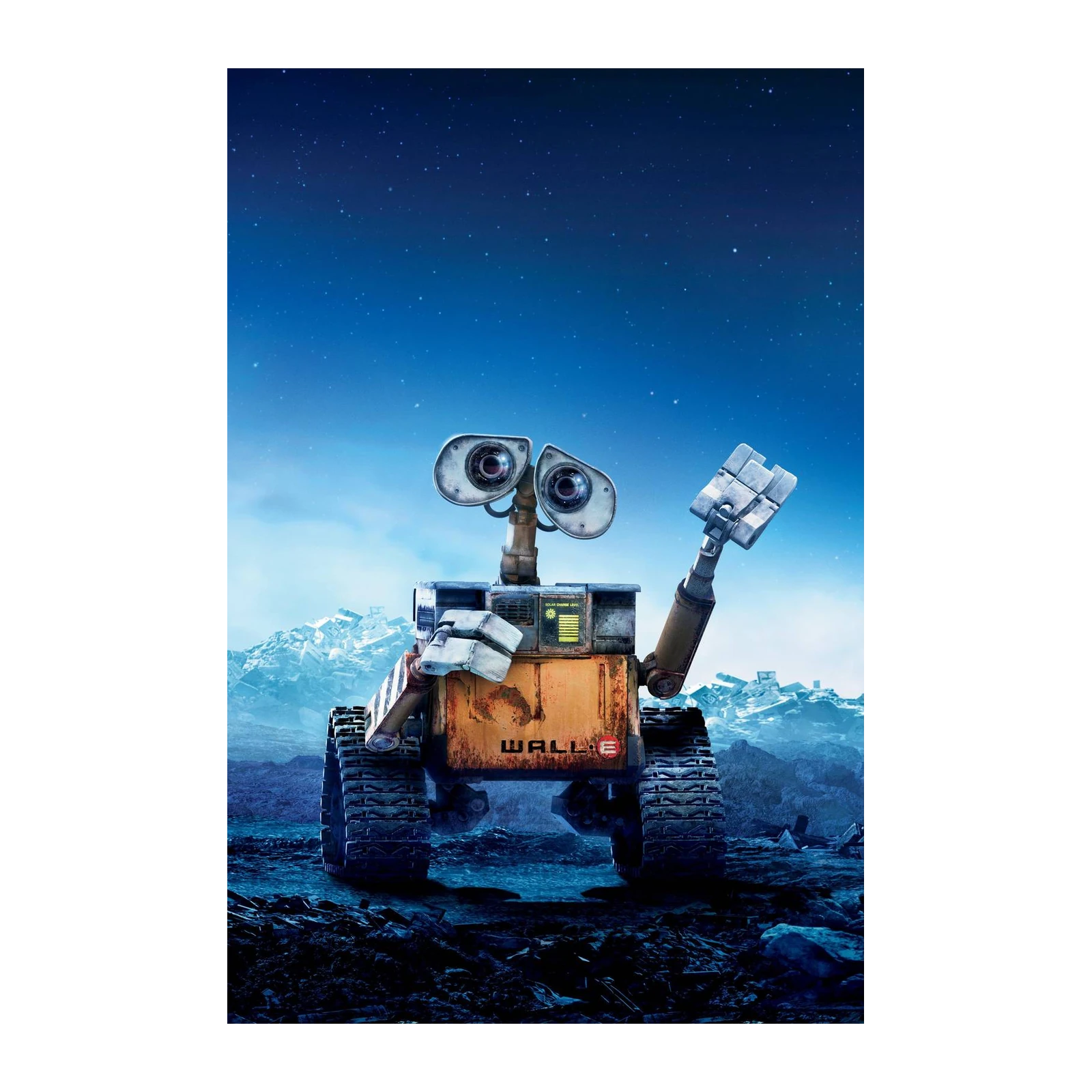 Cute WALL-E Robot Starry Night Wall Art
