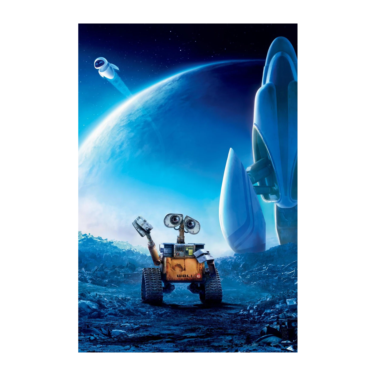 Cute Wall-E & EVE Space Adventure Wall Art