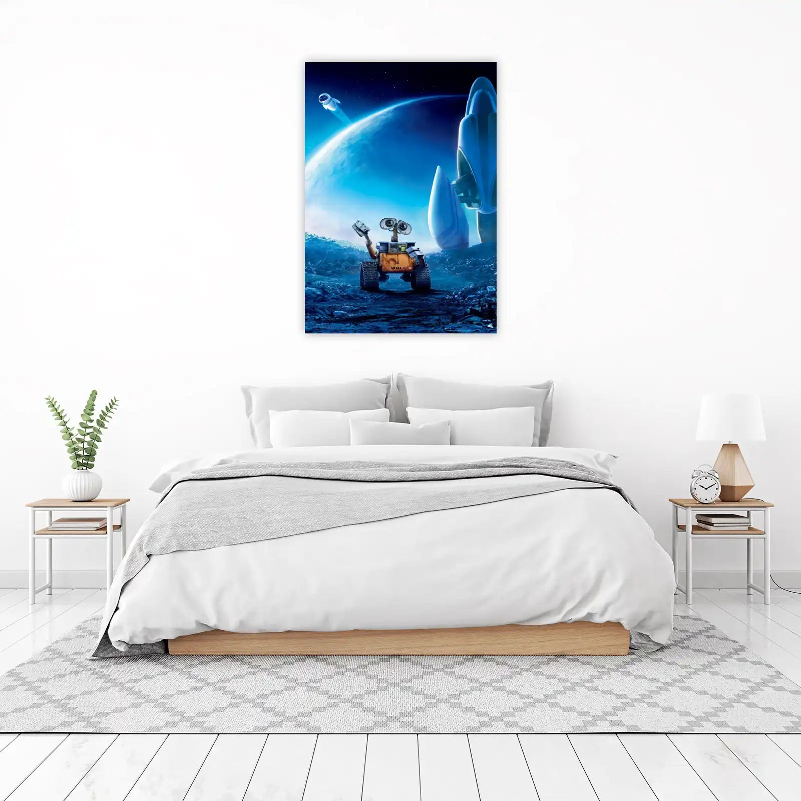 Cute Wall-E & EVE Space Adventure Wall Art