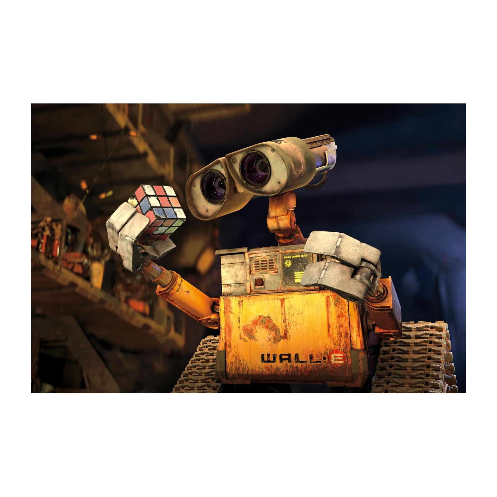 Wall-E with Rubik's Cube Wall Art
