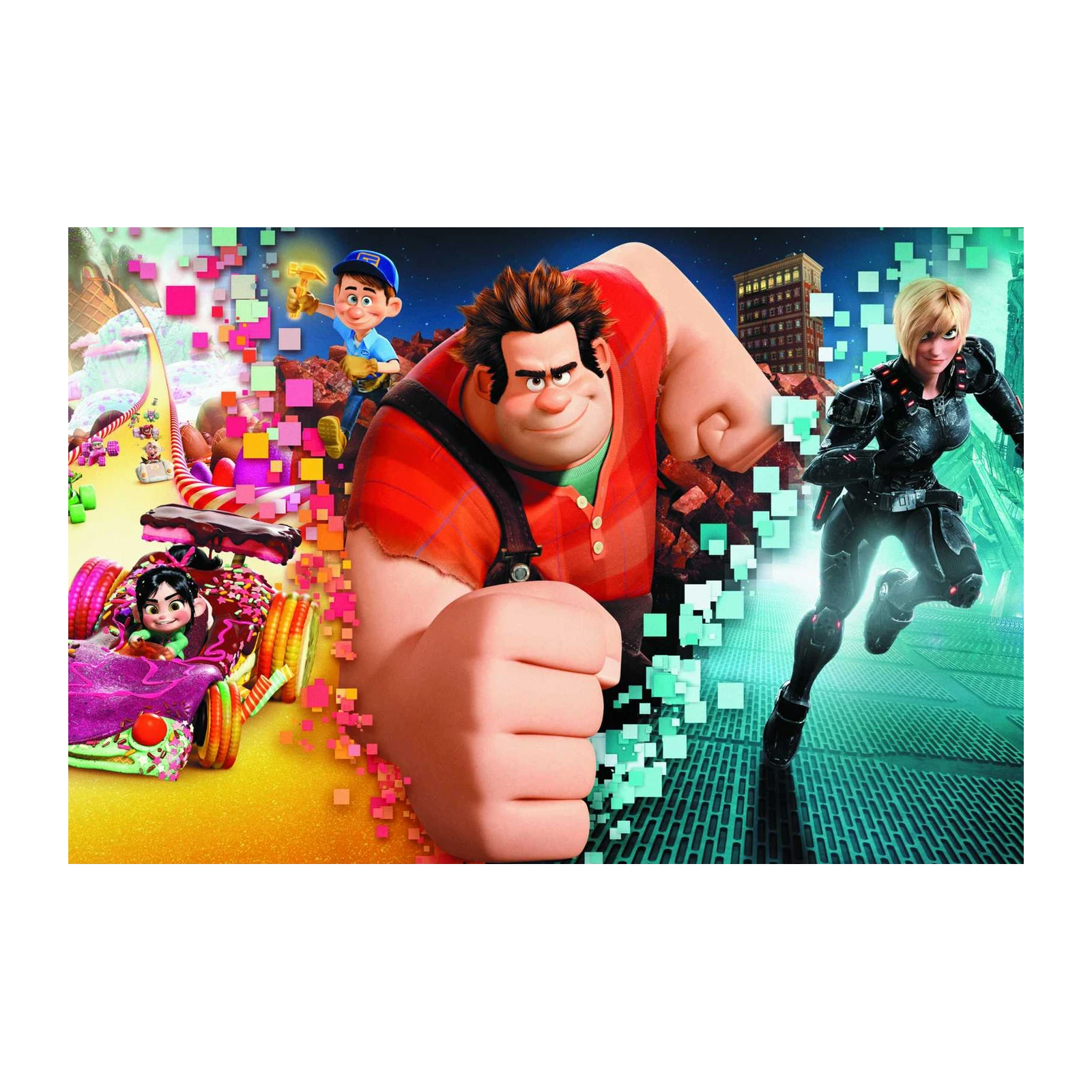 Wreck-It Ralph & Vanellope Collision Wall Art